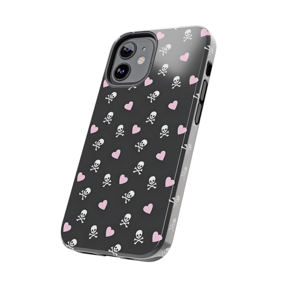 Cute Skulls and Hearts Phone Case  - Tough Impact-Resistant Case