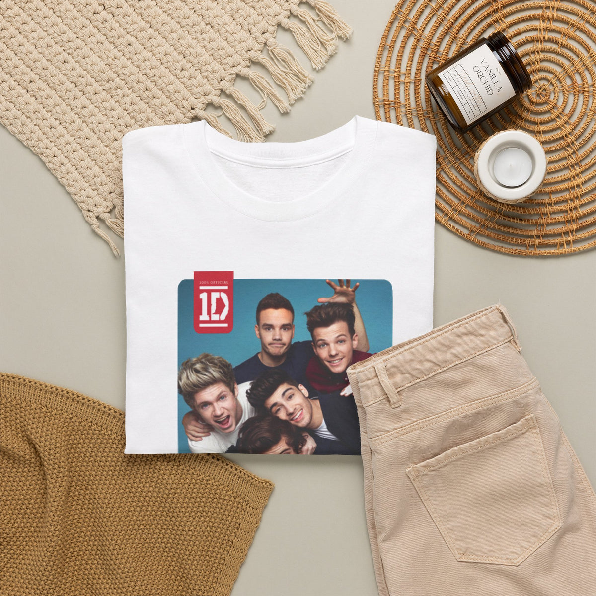 One Direction Shirt Vintage Style Lyric Inspired 1D 100% Cotton Shirt