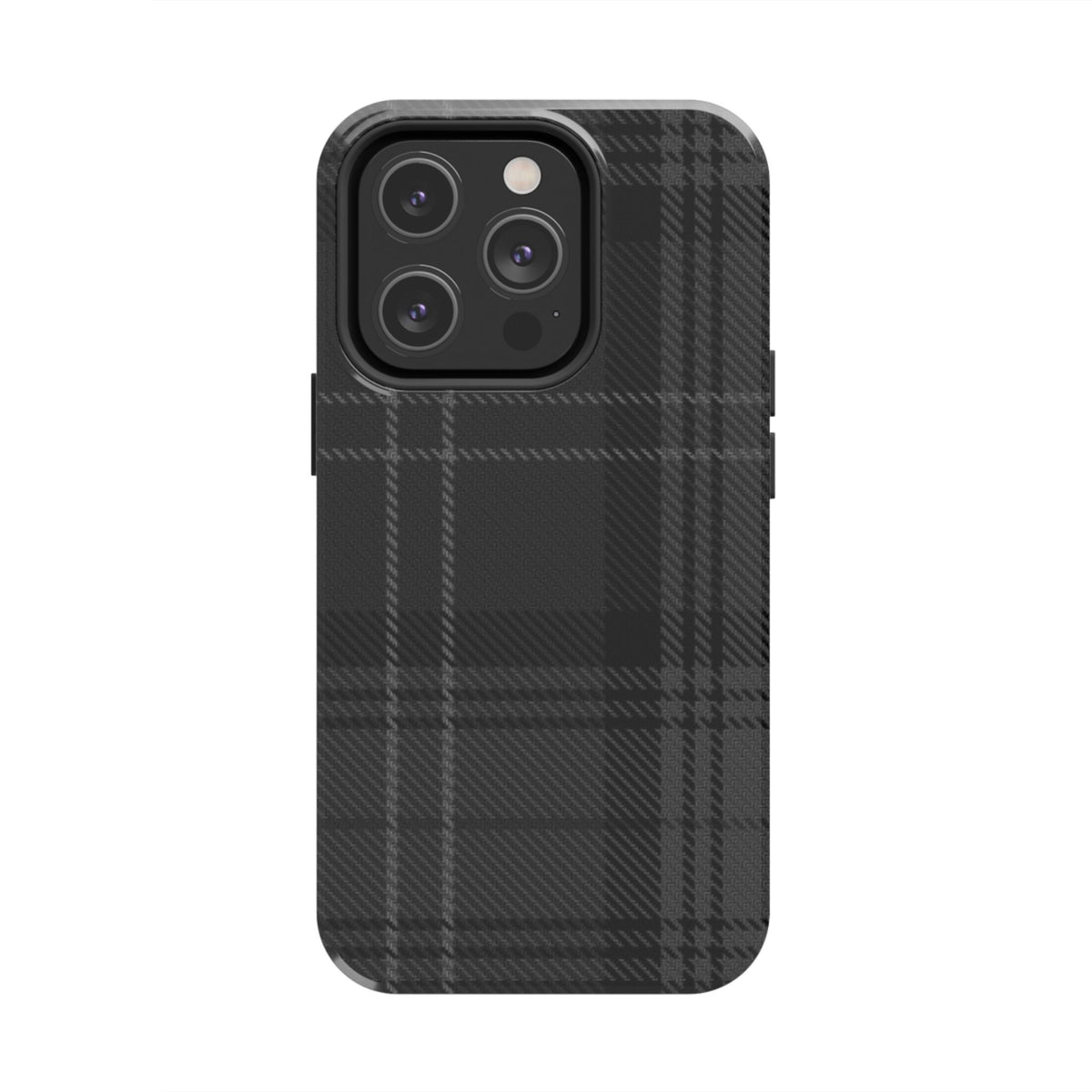 Black Plaid Gingham Phone Case