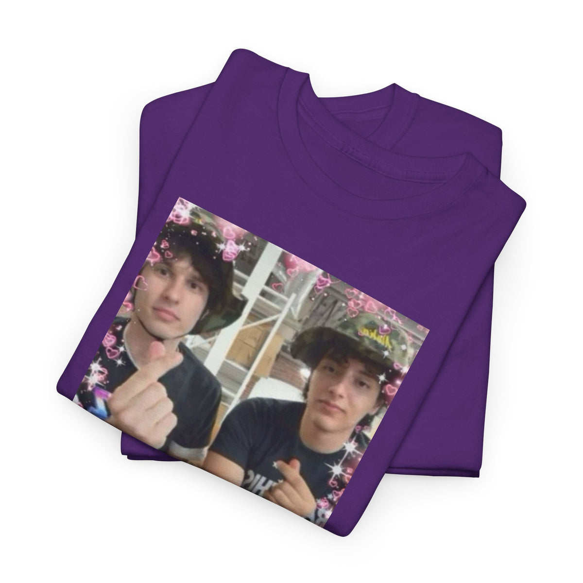 Proud Slushy Noobz Kawaii Cute Pic Martin and Hamzah Fan Merch Unisex Heavy Cotton Tee