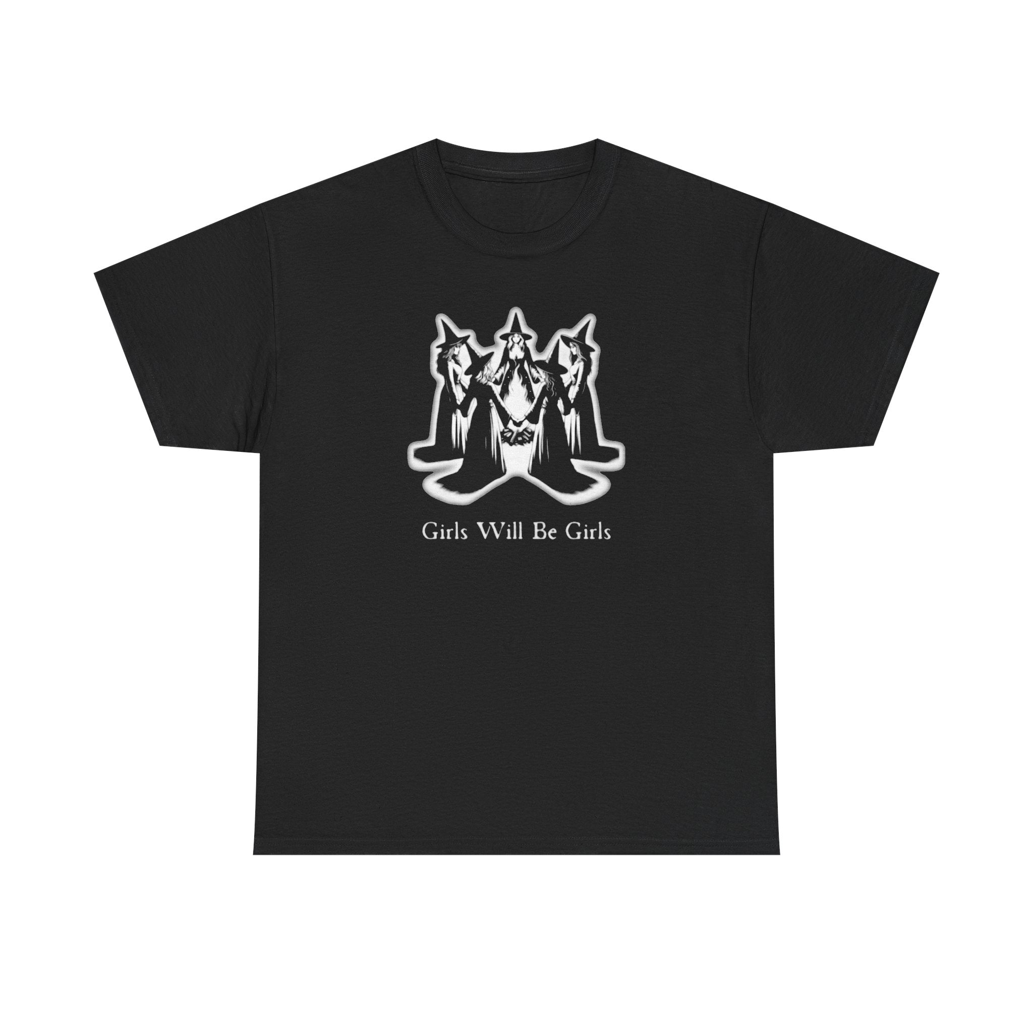 Witches Girls Will Be Girls Witchy Halloween Unisex 100% Cotton Tee
