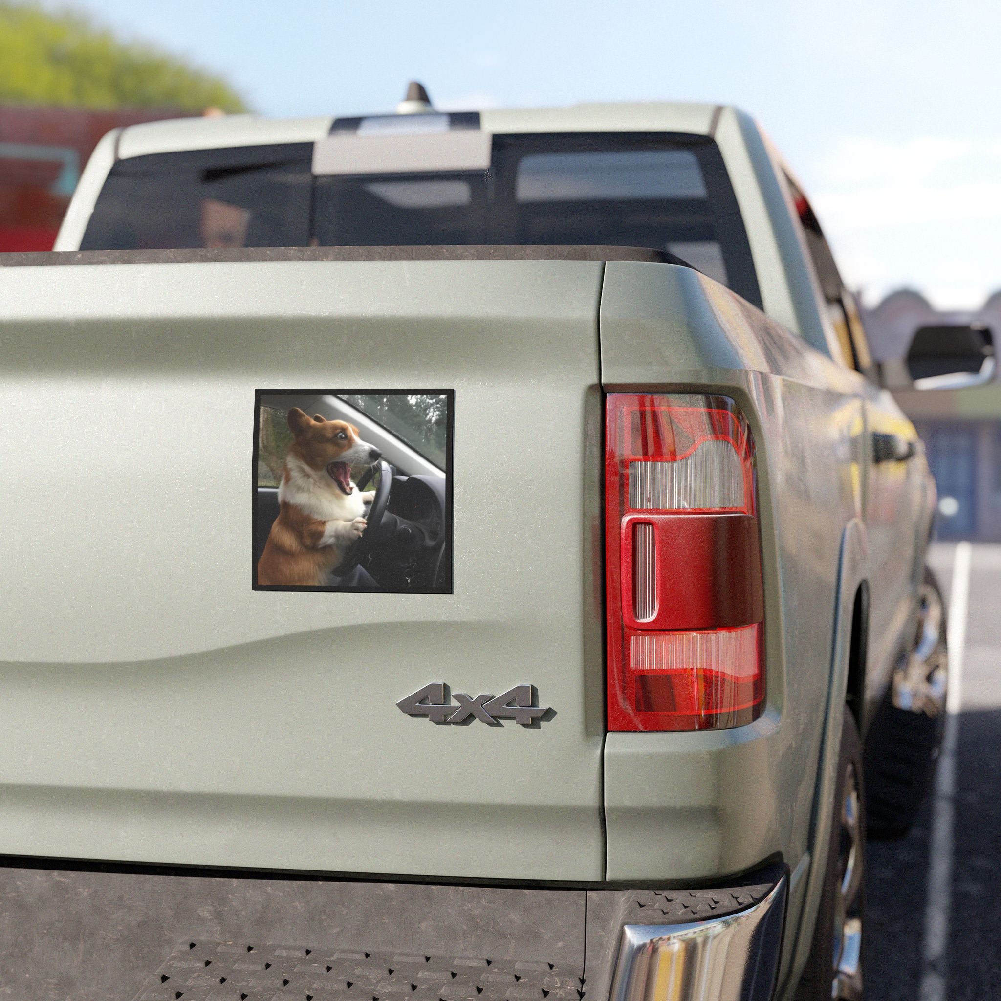 Corgi Dog Meme - Funnt driver bumper magnet