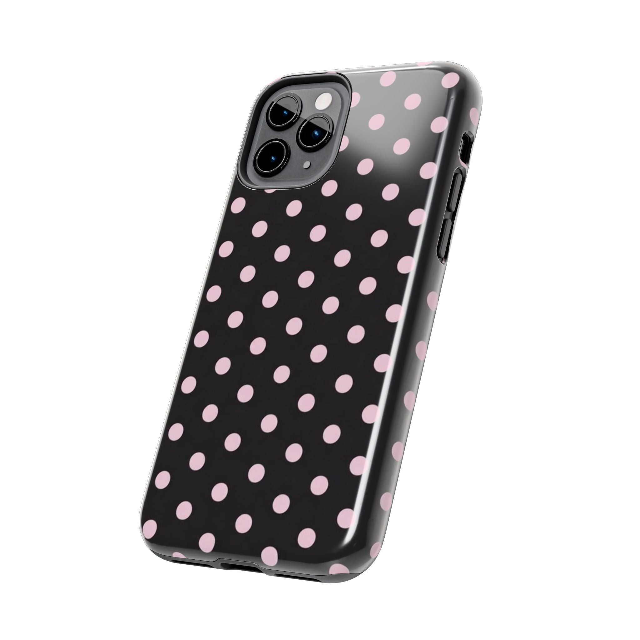 Black and Pink Spots Phone Case
