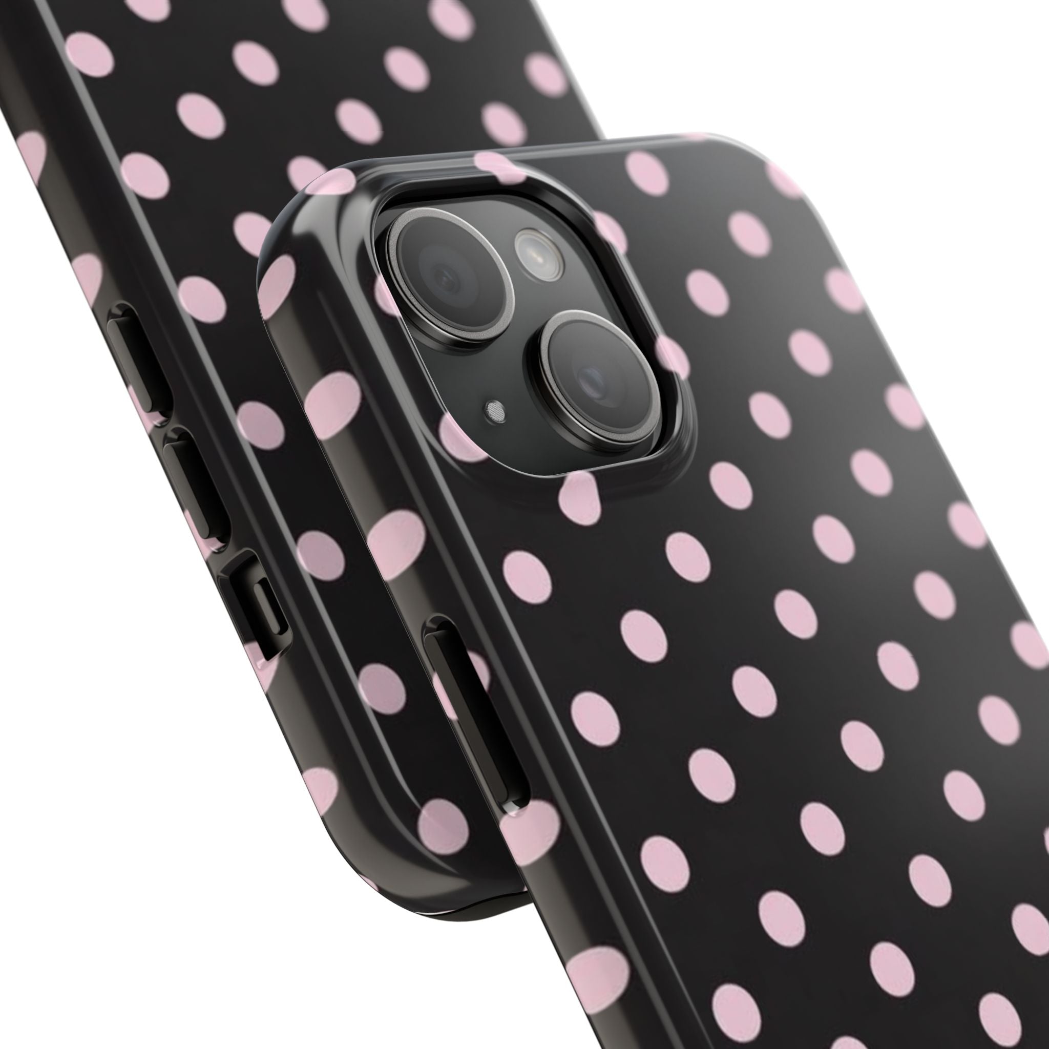 Black and Pink Spots Phone Case