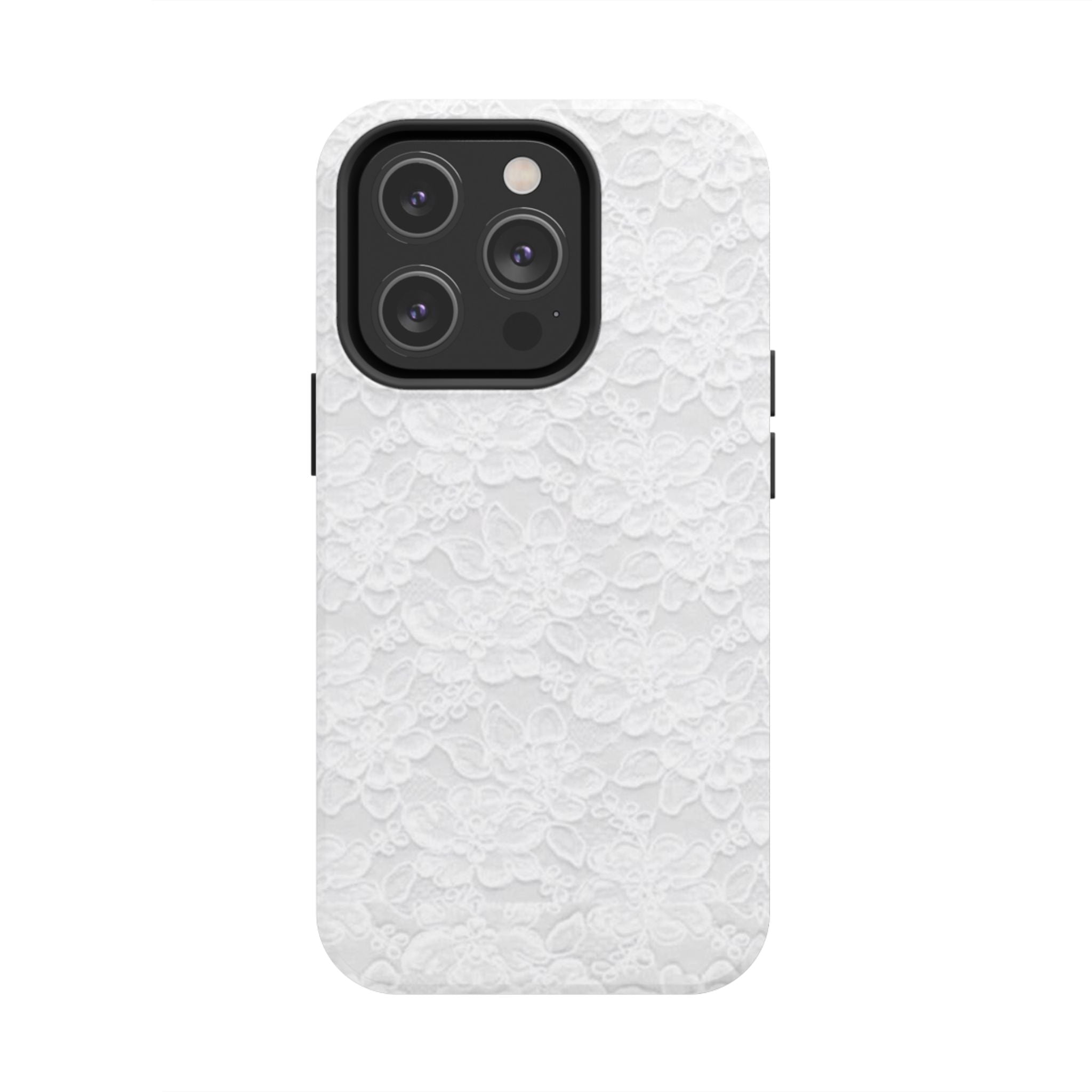 White Lace Coquette Phone Case