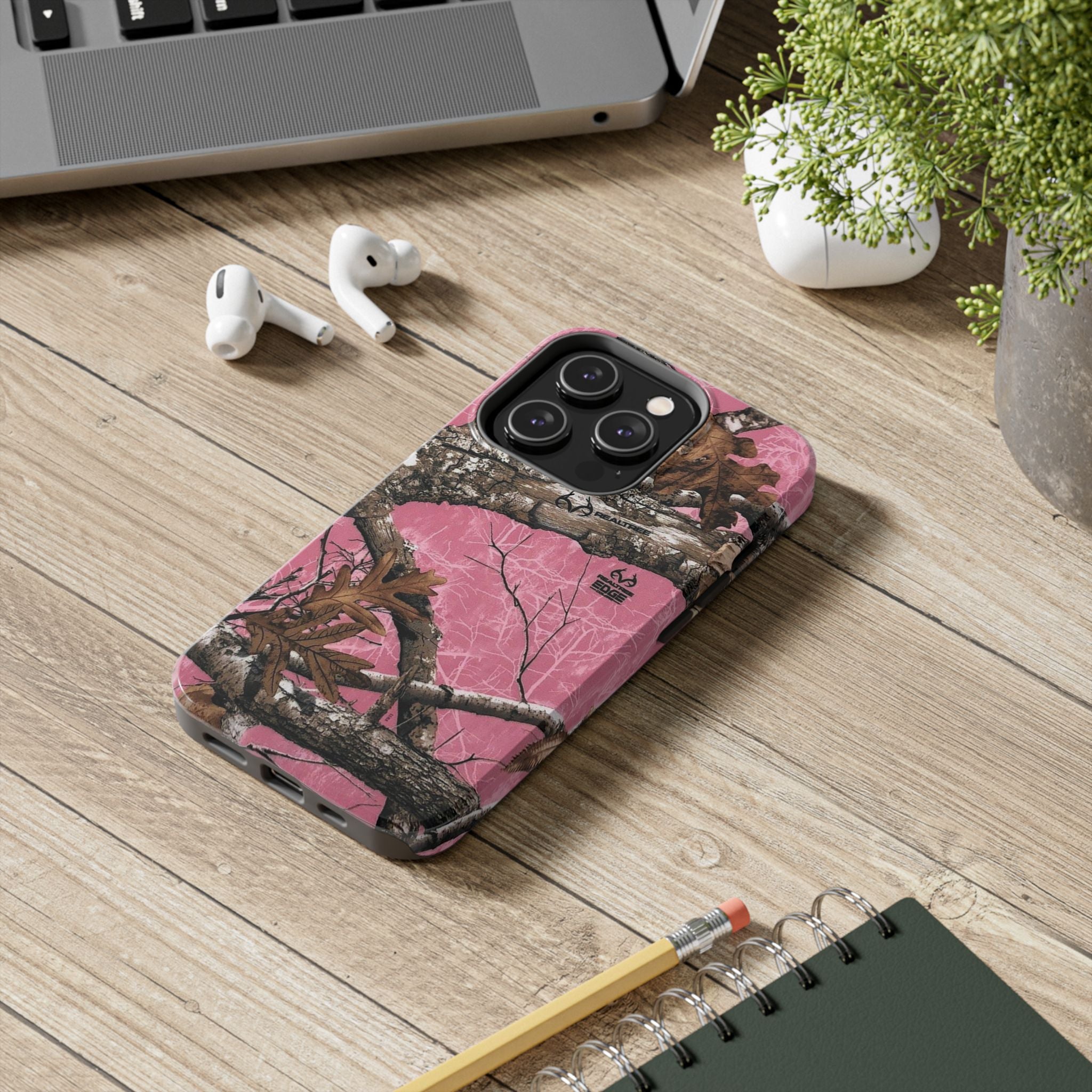 Pink Camo Real Tree Phone Case  - Tough Impact-Resistant Case