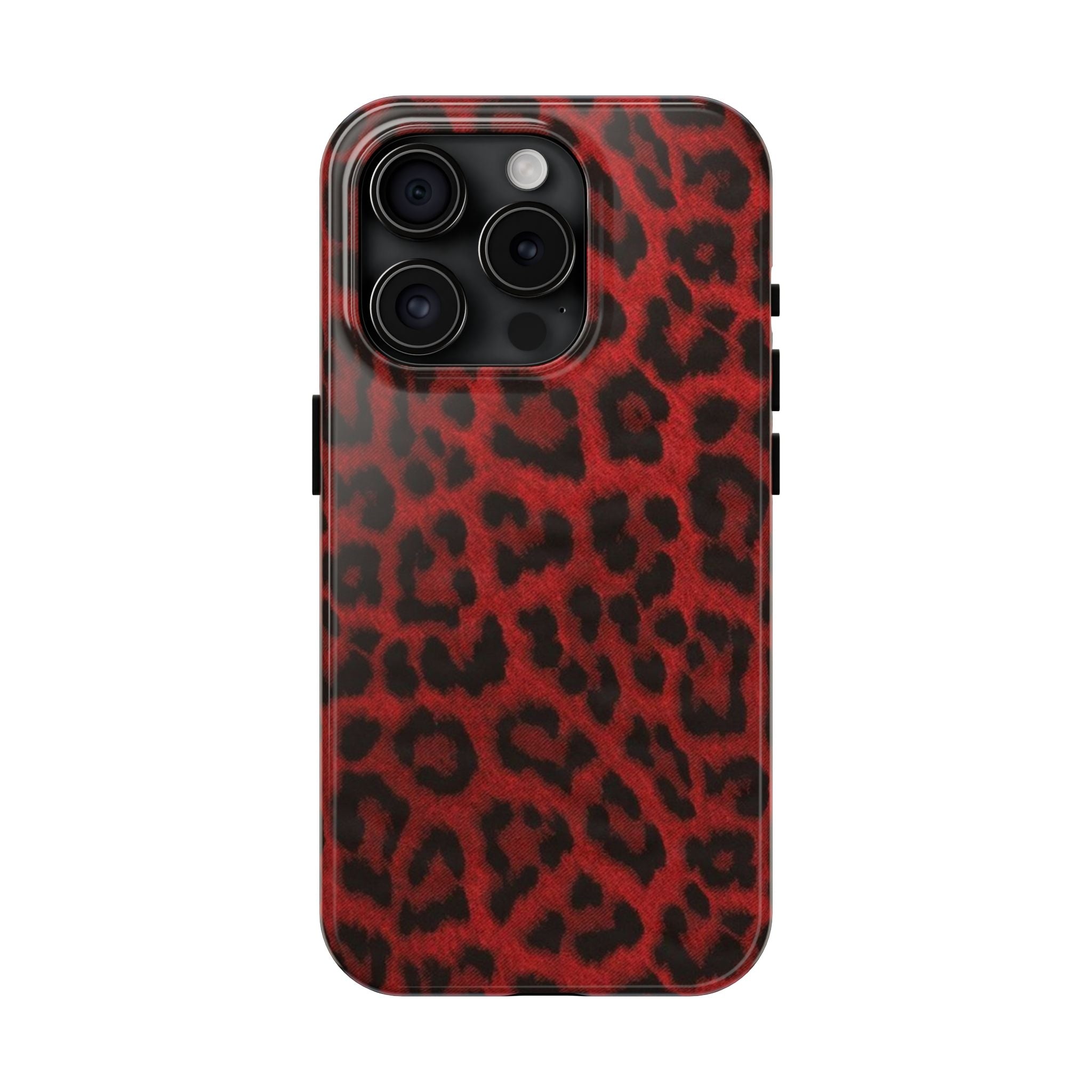 Red Cheetah Leopard Phone Case  - Tough Impact-Resistant Case