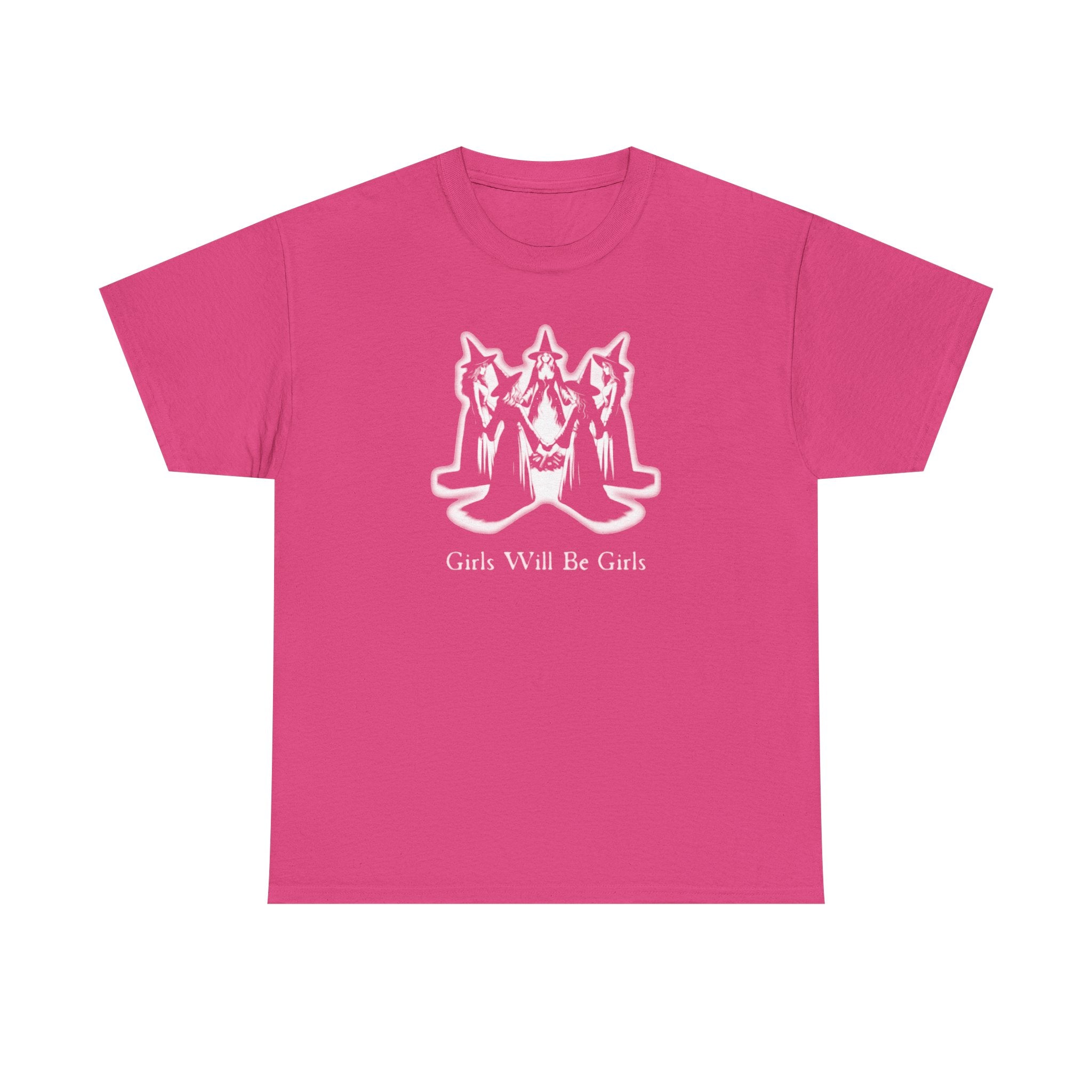 Witches Girls Will Be Girls Witchy Halloween Unisex 100% Cotton Tee