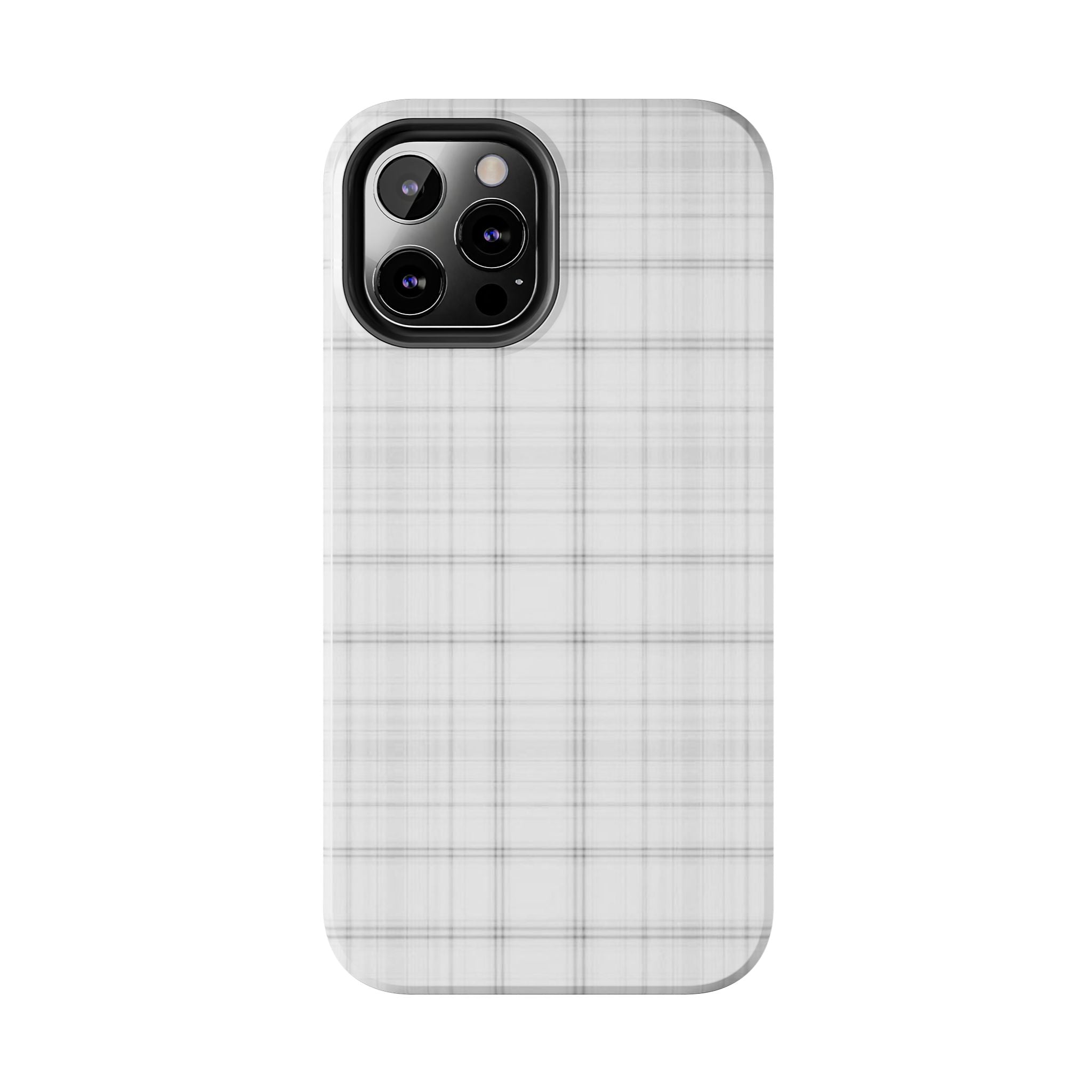 White Gingham Phone Case