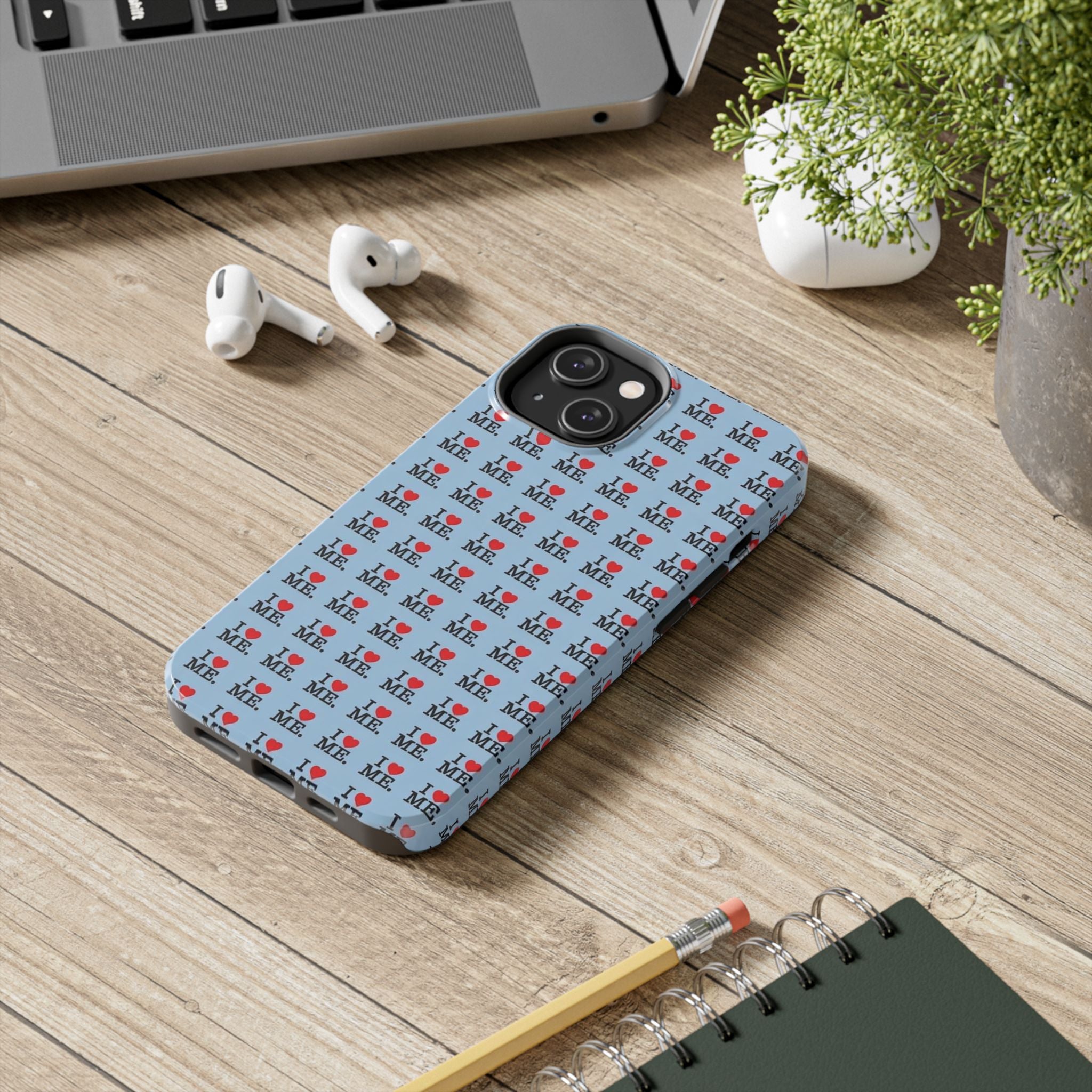 I <3 Me Baby Blue Phone Case
