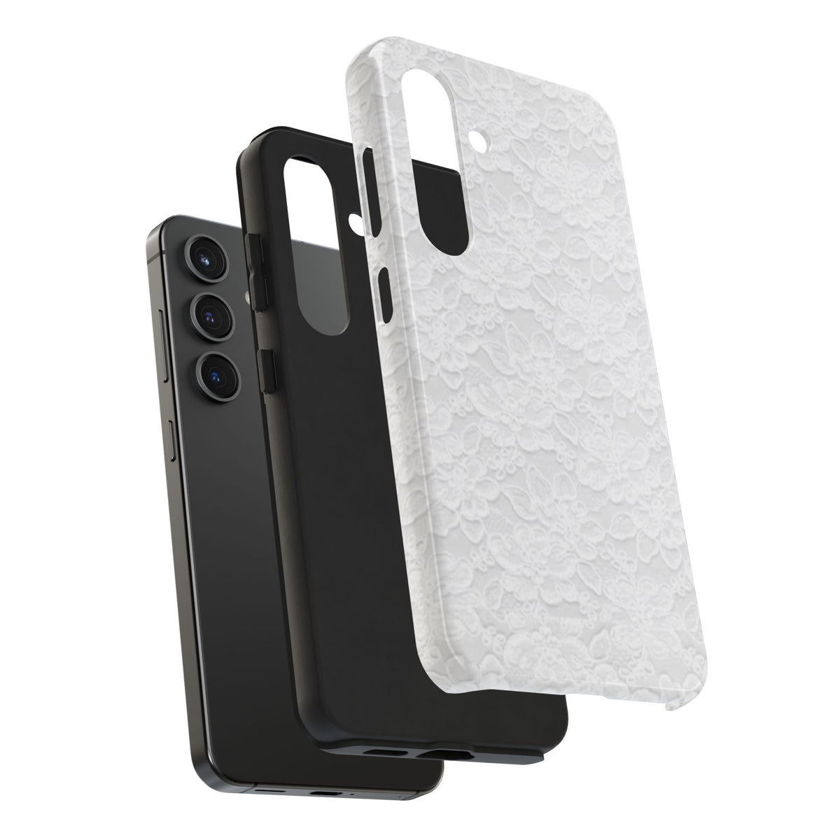 White Lace Coquette Phone Case