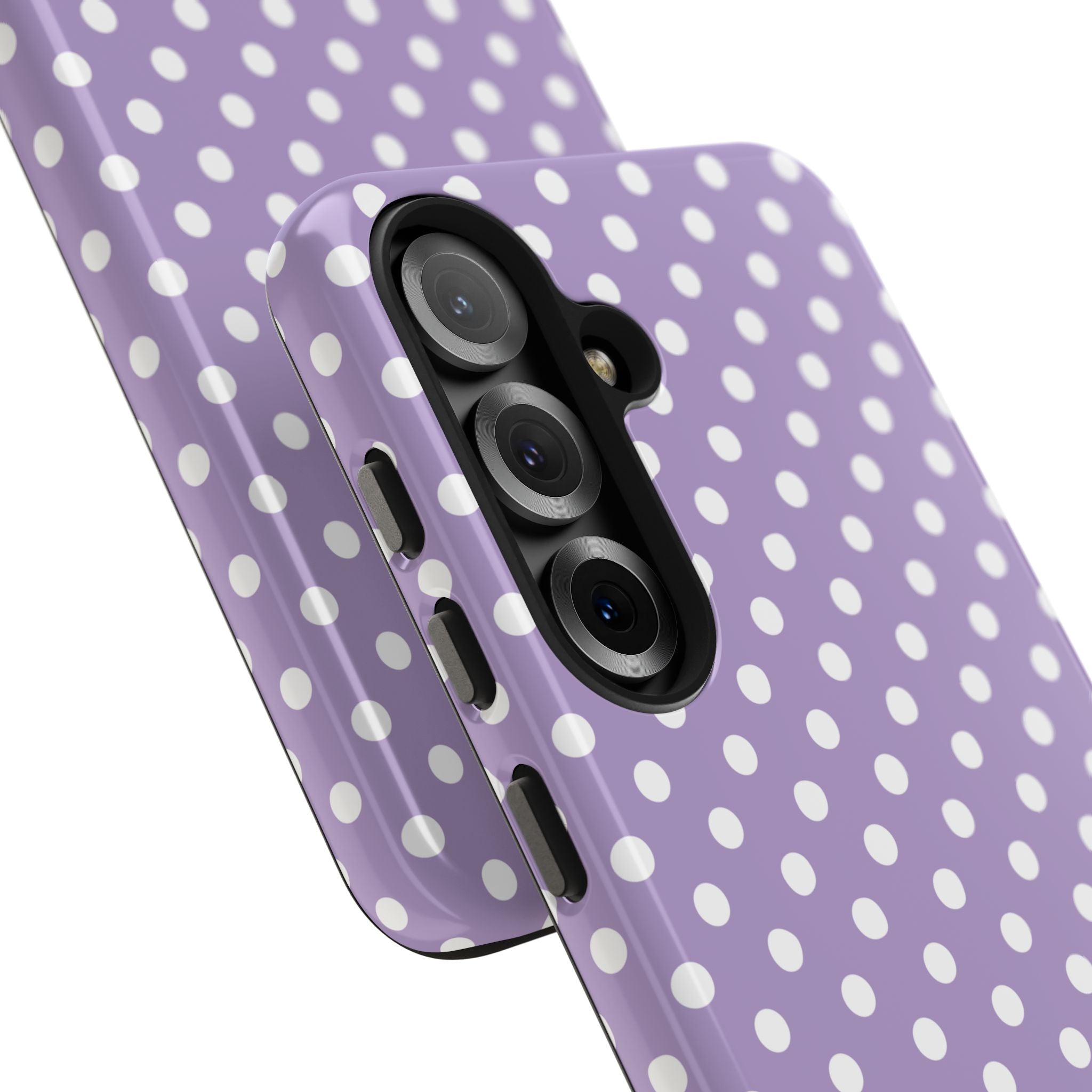 Purple Polka Dot Phone Case  - Tough Impact-Resistant Case