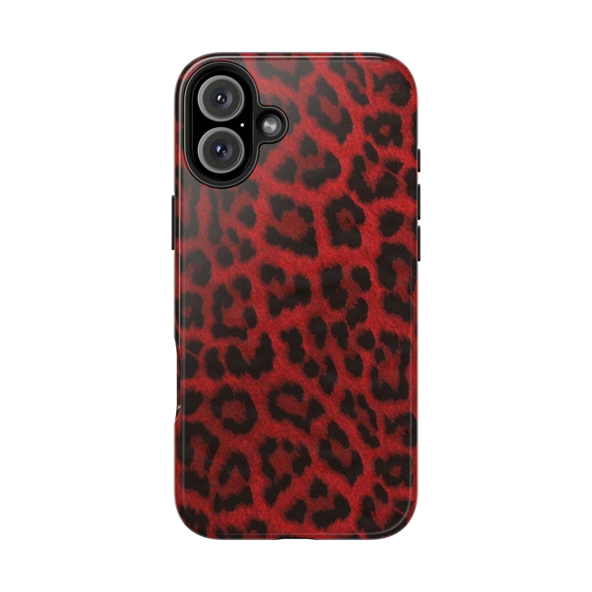 Red Cheetah Leopard Phone Case  - Tough Impact-Resistant Case