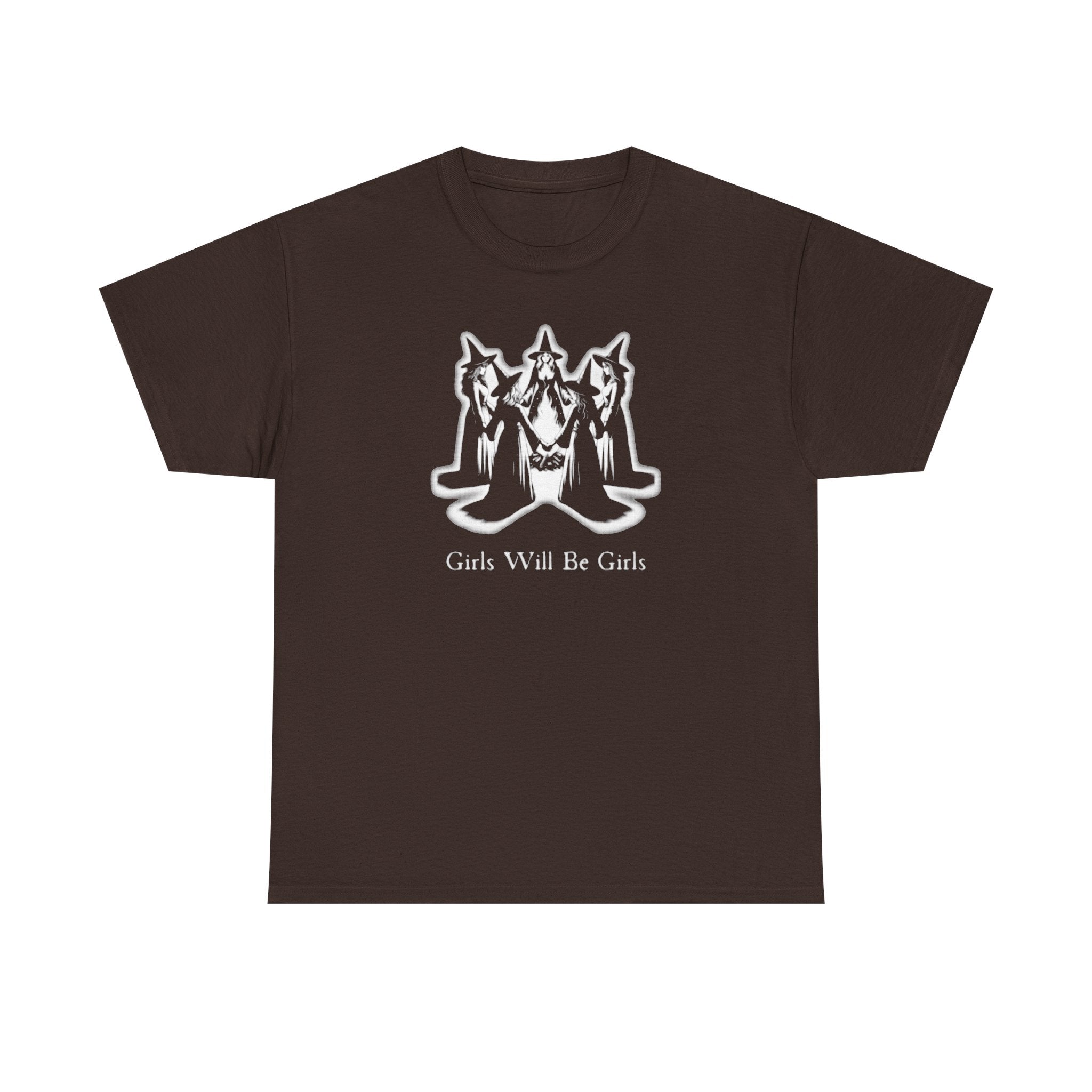 Witches Girls Will Be Girls Witchy Halloween Unisex 100% Cotton Tee