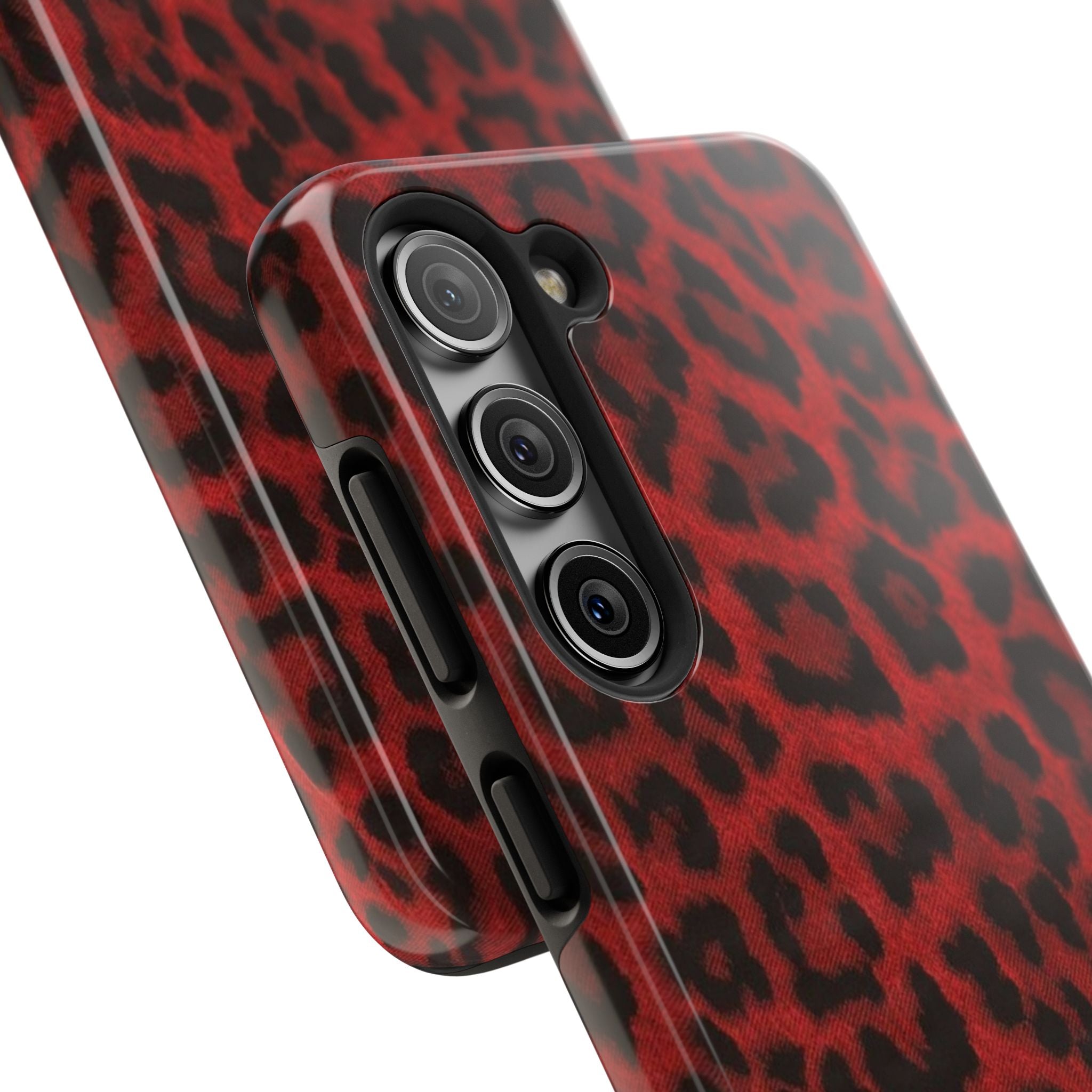 Red Cheetah Leopard Phone Case  - Tough Impact-Resistant Case