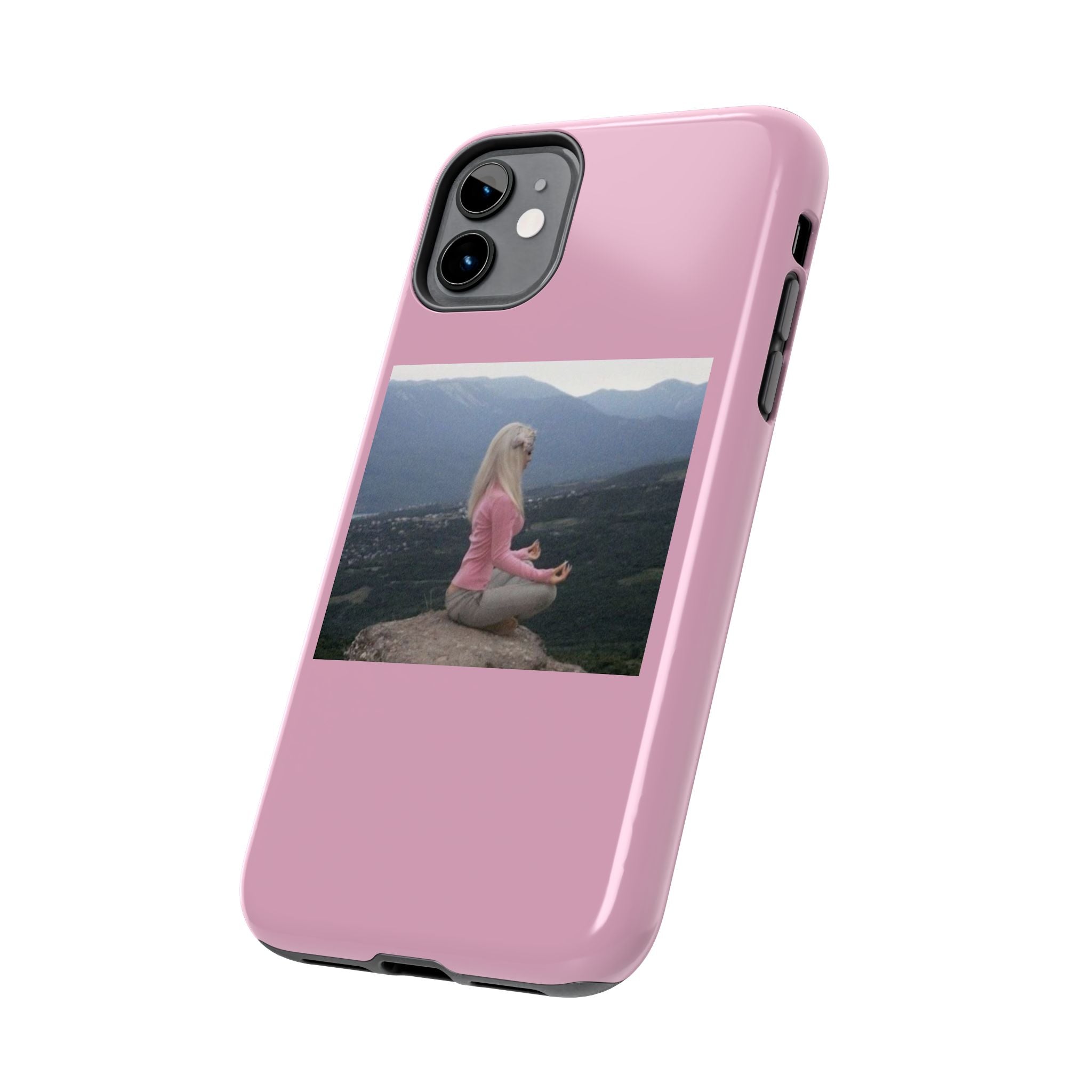 Manifestation Yoga Girl Manifesting Meme Phone Case