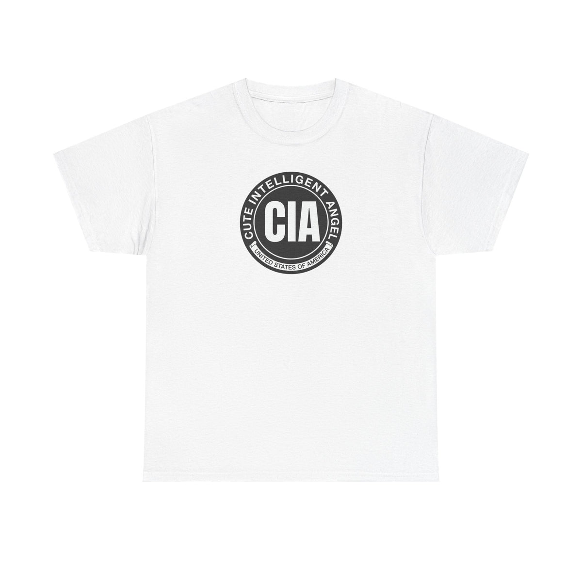 CIA Cute Intelligent Angel 100% Cotton Tee