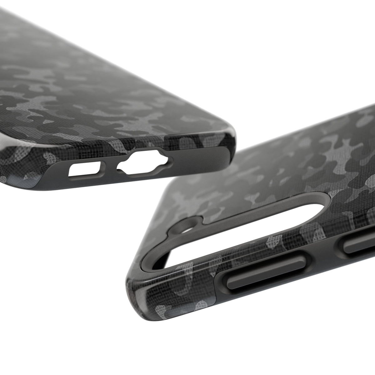Black Camo Print Phone Case  - Tough Impact-Resistant Cases
