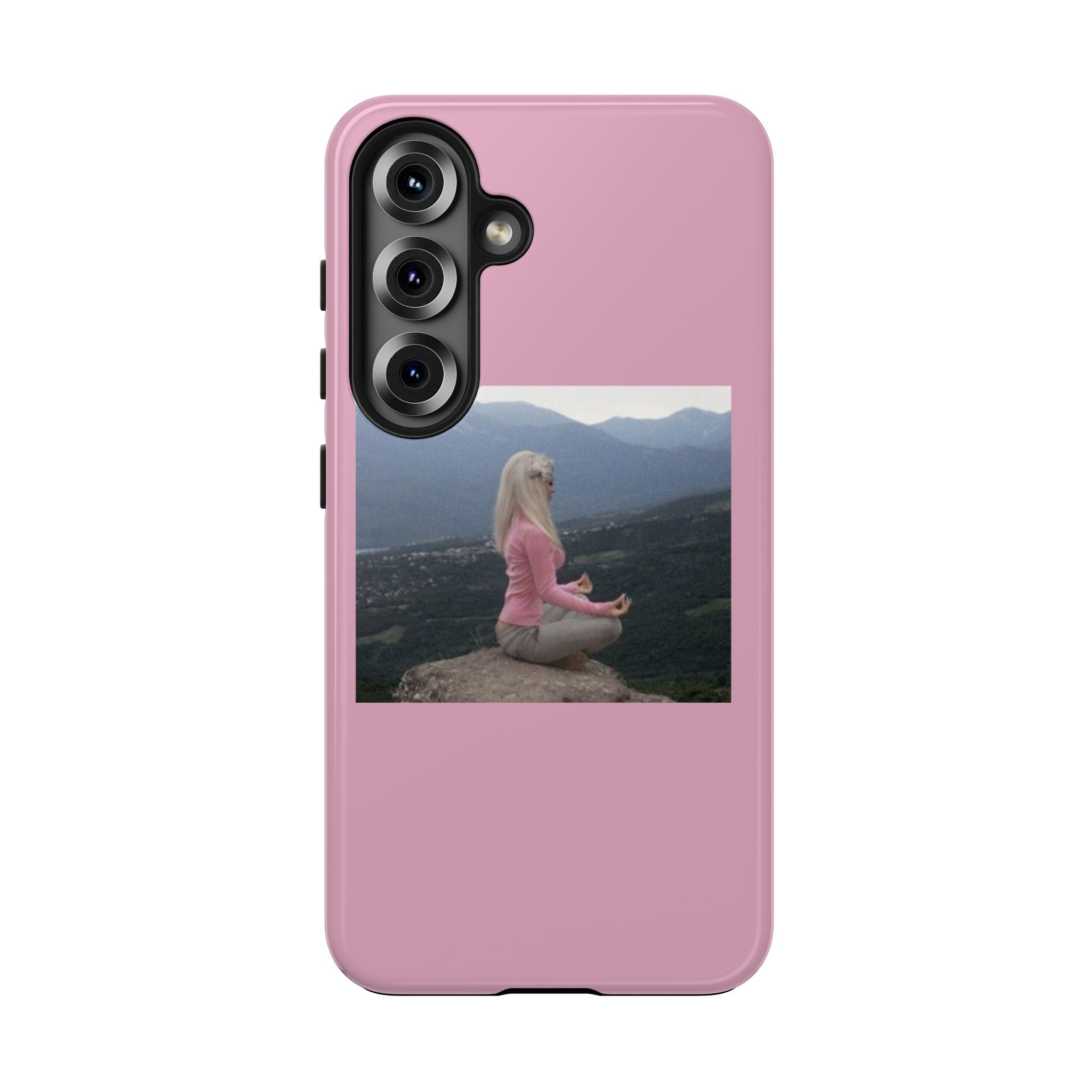 Manifestation Yoga Girl Manifesting Meme Phone Case