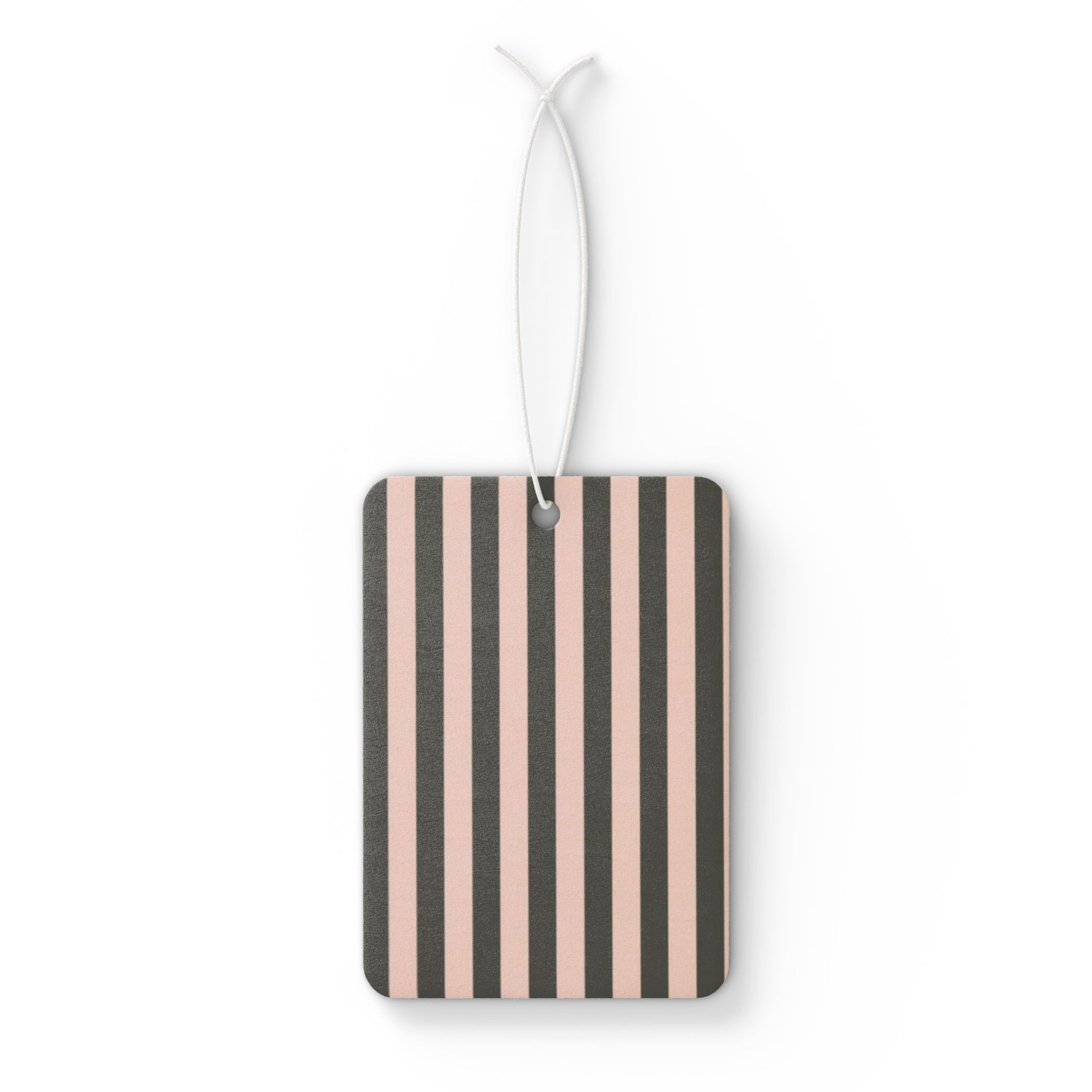 Striped Pink and Black Car Air Freshener