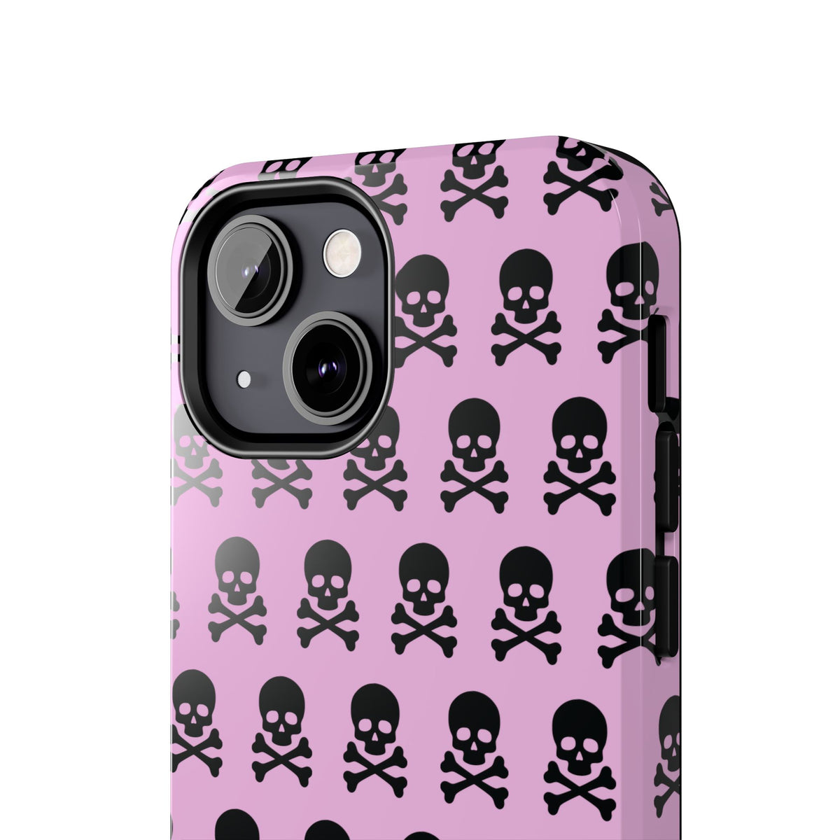 Pink Punk Skull Print Phone Case