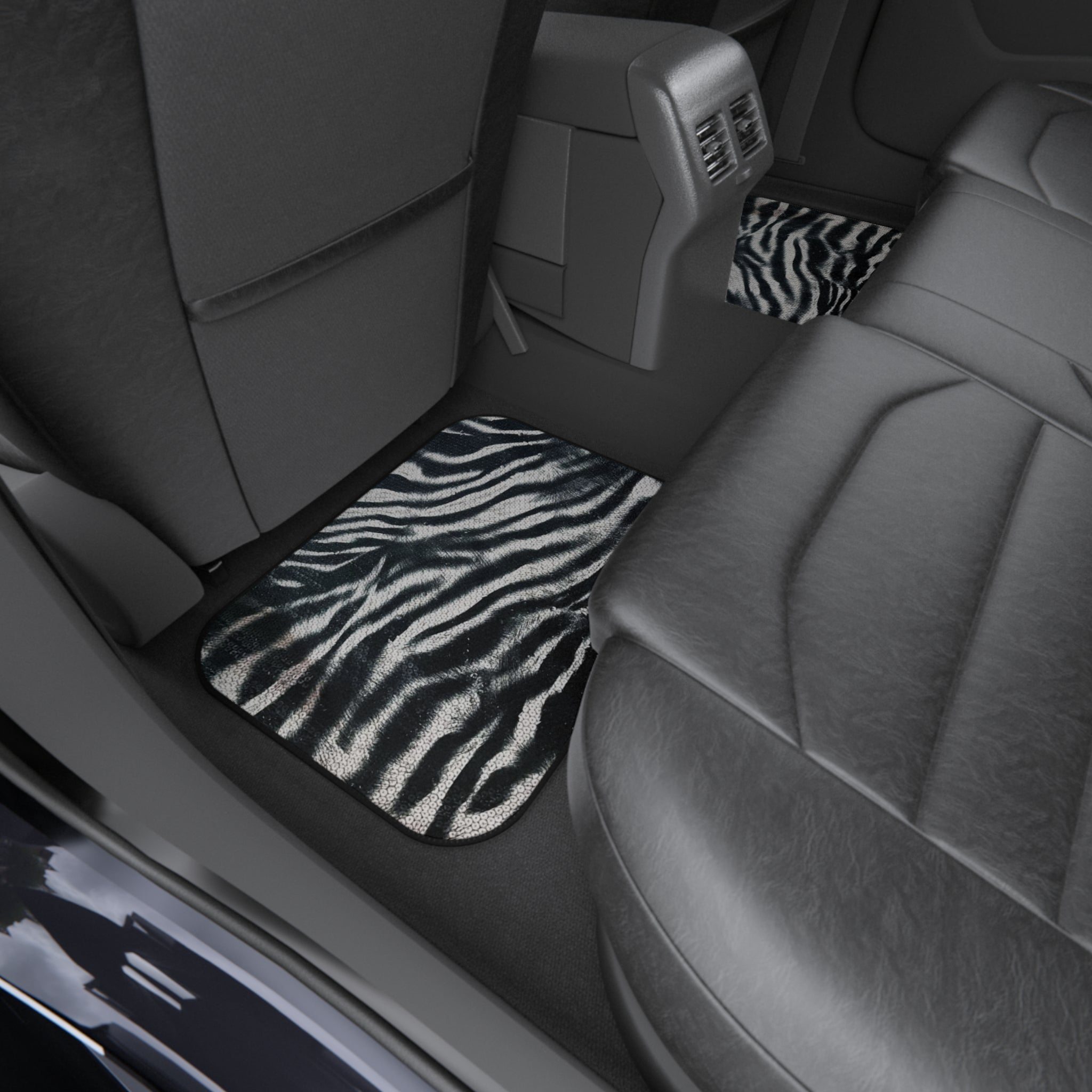 Zebra Rear Car Mats - Rear Floor Mats Set of 2