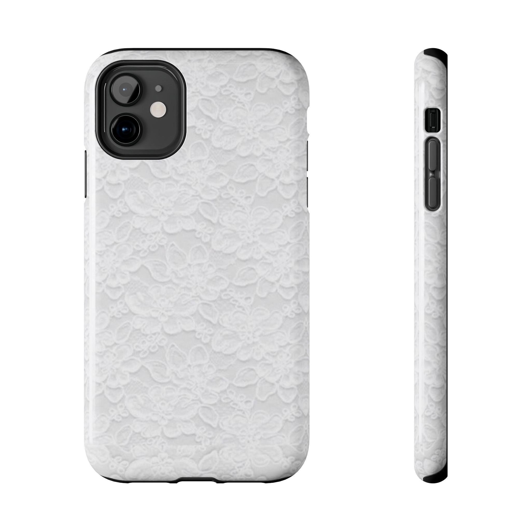 White Lace Coquette Phone Case