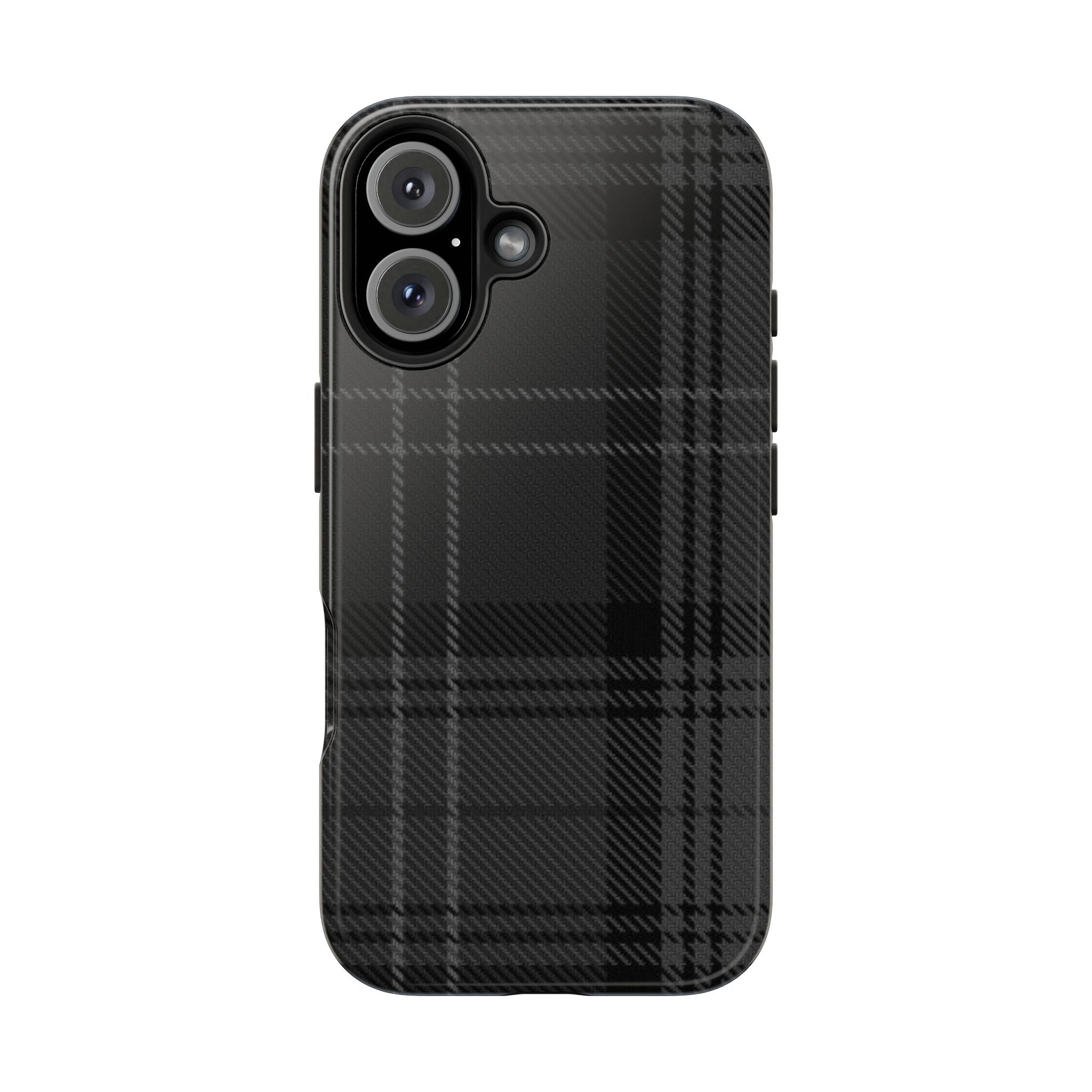 Black Plaid Phone Case  - Tough Impact-Resistant Case