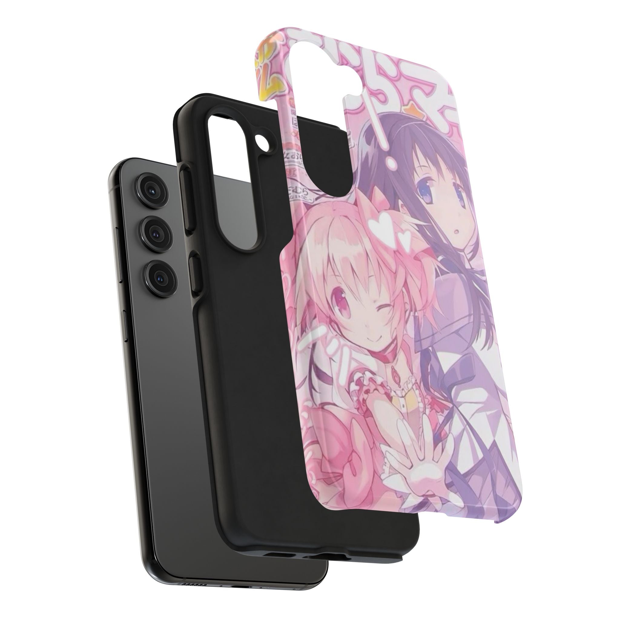 Cute Pink and Purple Anime Phone Case