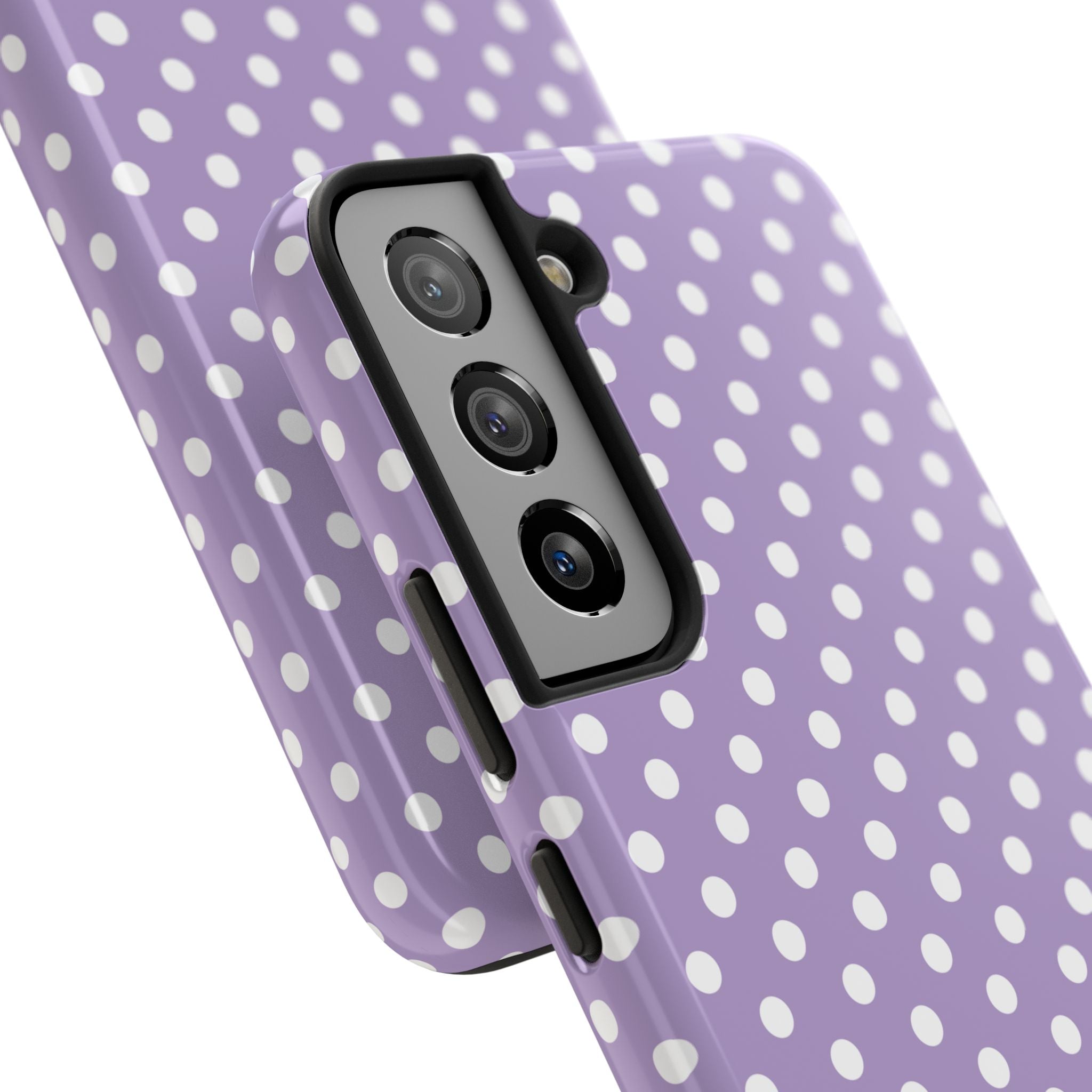 Purple Polka Dot Phone Case  - Tough Impact-Resistant Case