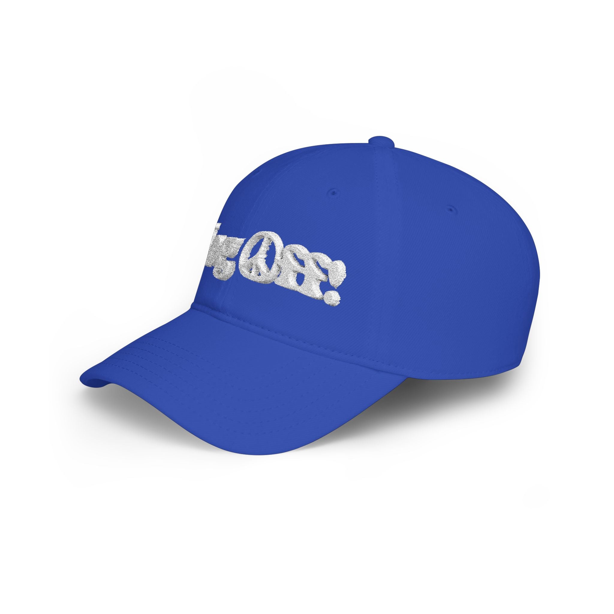 Log Off Peace Sign (White Text) Low Profile Baseball Cap