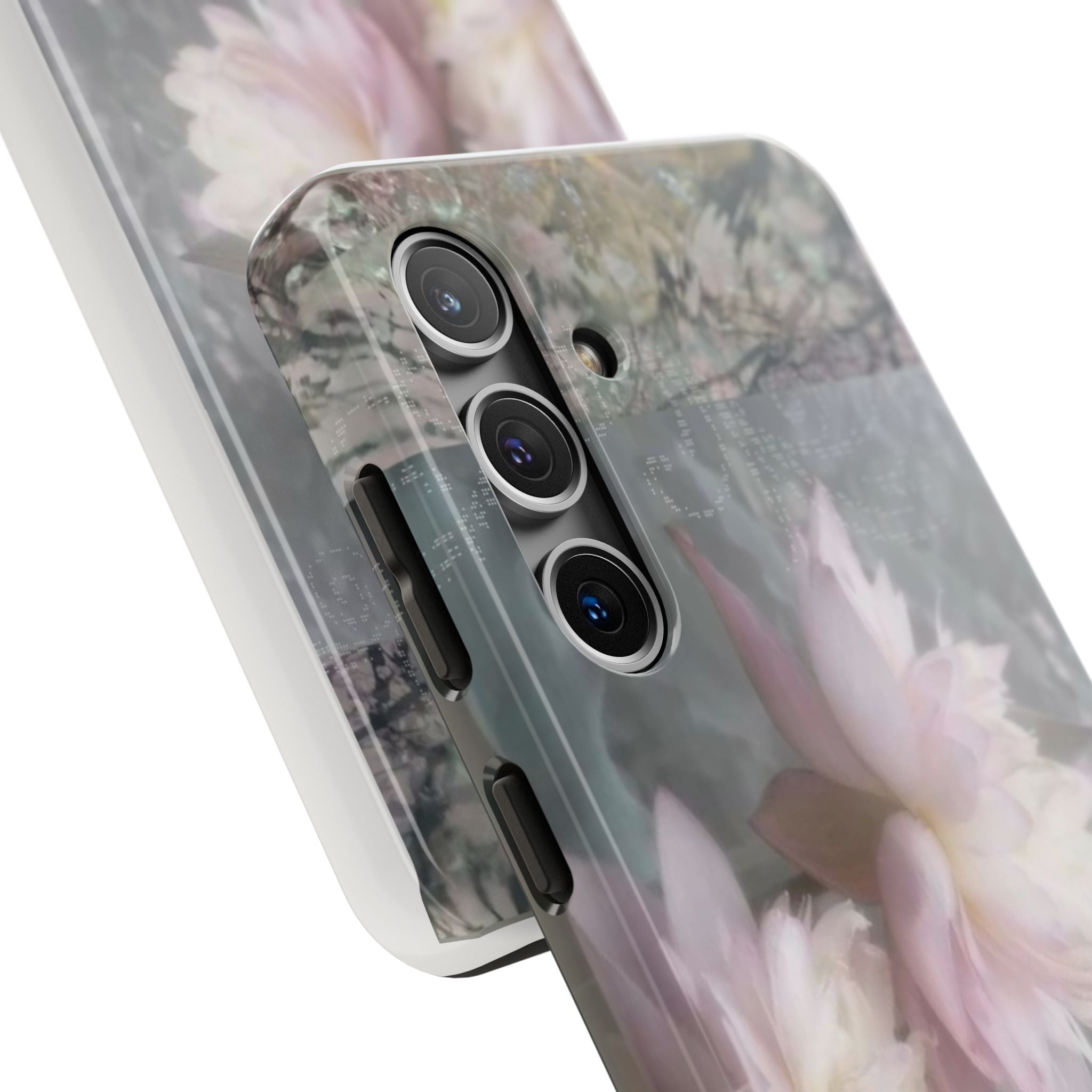 Lotus Flowers Cyber Whimsy Phone Case