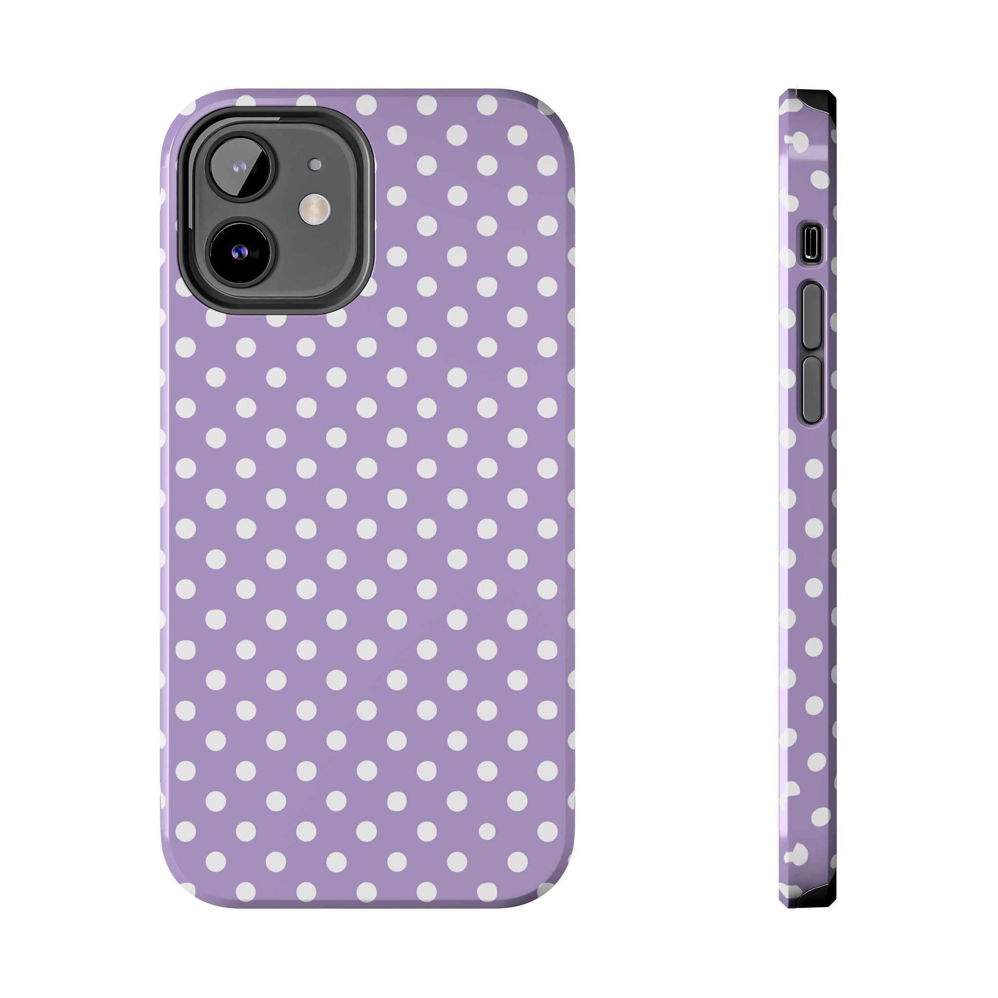 Purple Polka Dot Phone Case  - Tough Impact-Resistant Case