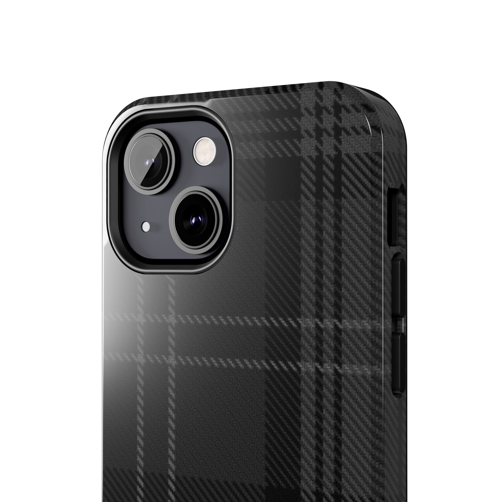Black Plaid Phone Case  - Tough Impact-Resistant Case