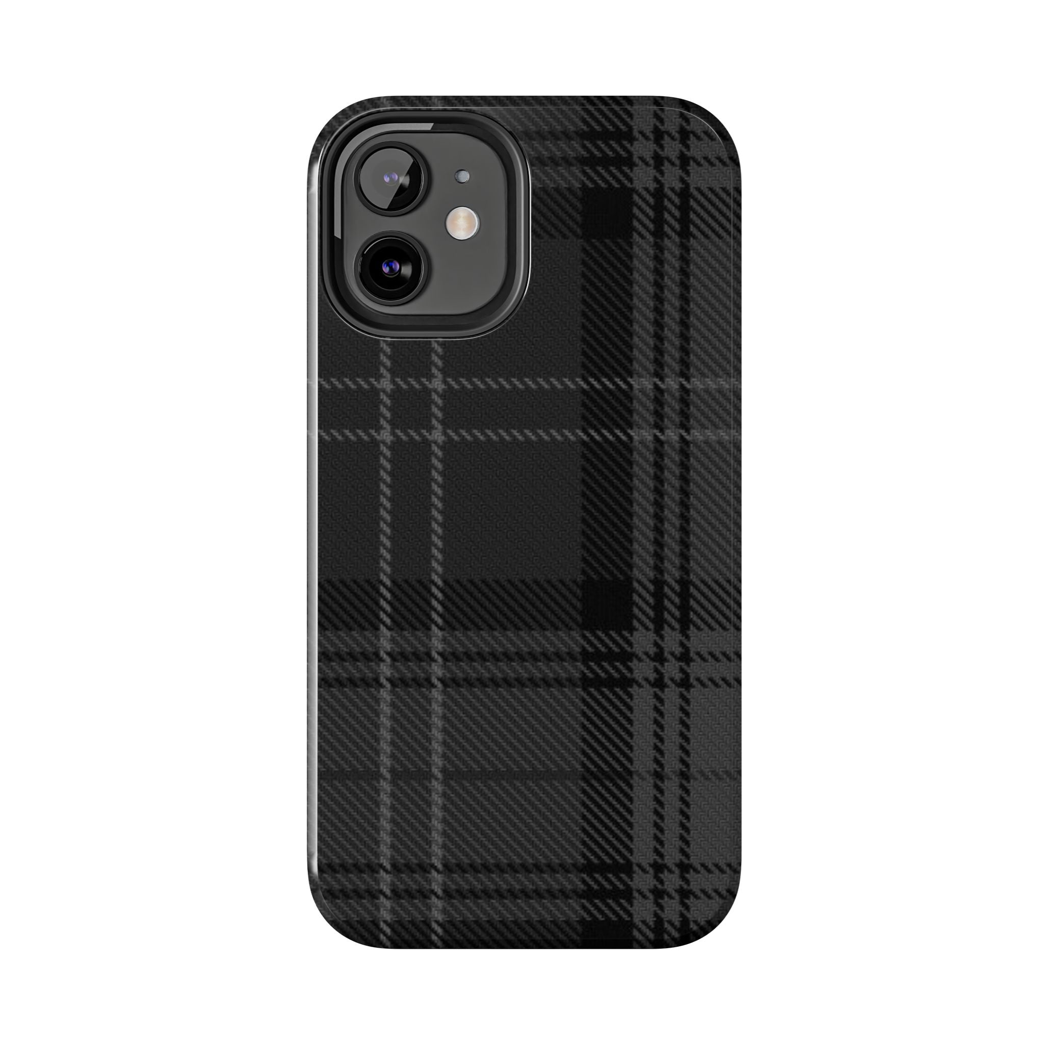 Black Plaid Phone Case  - Tough Impact-Resistant Case