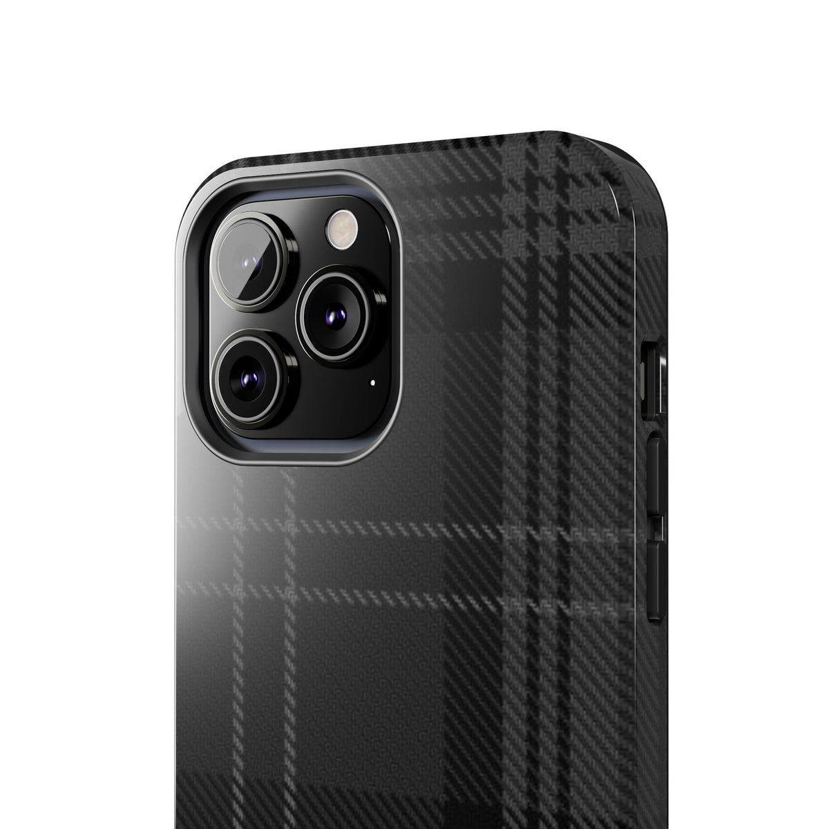 Black Plaid Gingham Phone Case