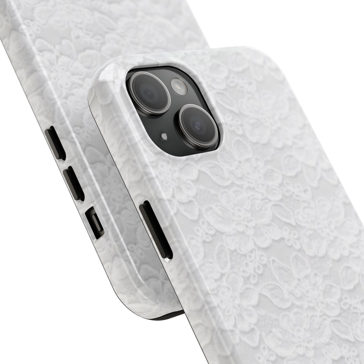 White Lace Coquette Phone Case