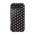 Black and Pink Spots Phone Case