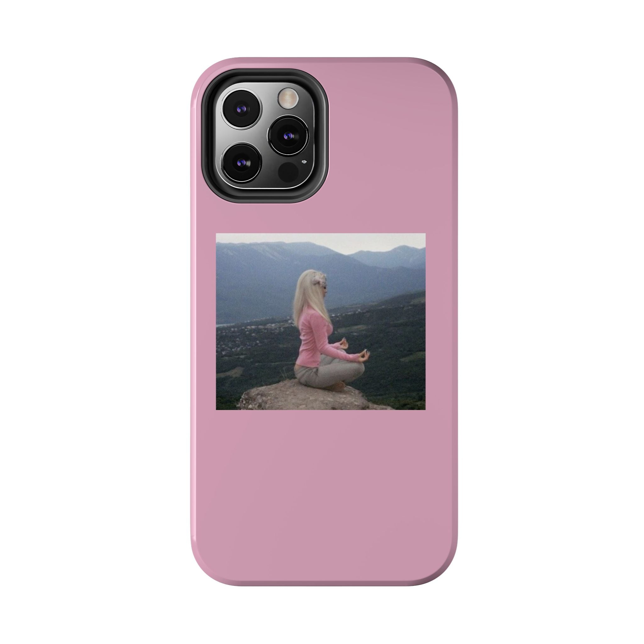 Manifestation Yoga Girl Manifesting Meme Phone Case