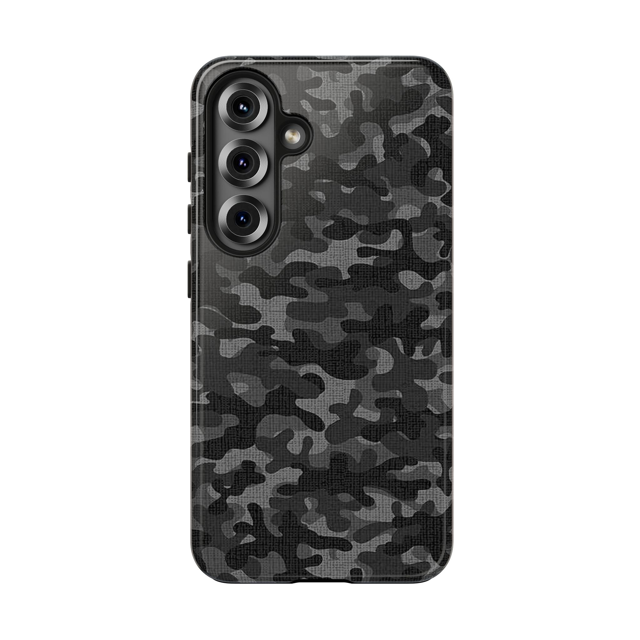 Black Camo Print Phone Case  - Tough Impact-Resistant Cases