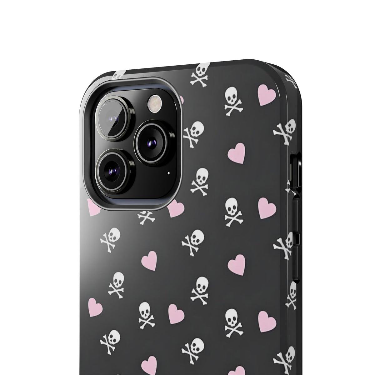 Cute Skulls and Hearts Phone Case  - Tough Impact-Resistant Case
