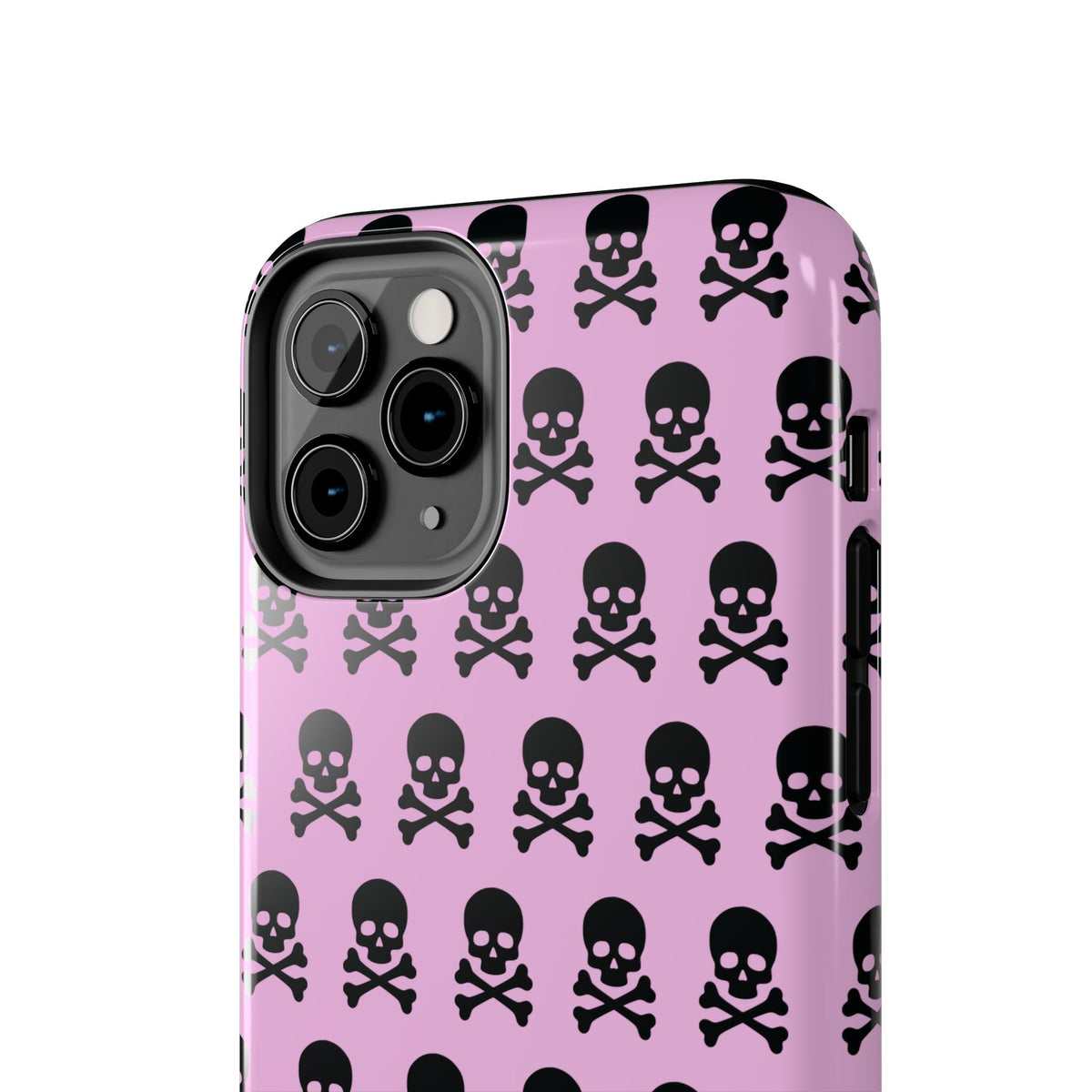 Pink Punk Skull Print Phone Case