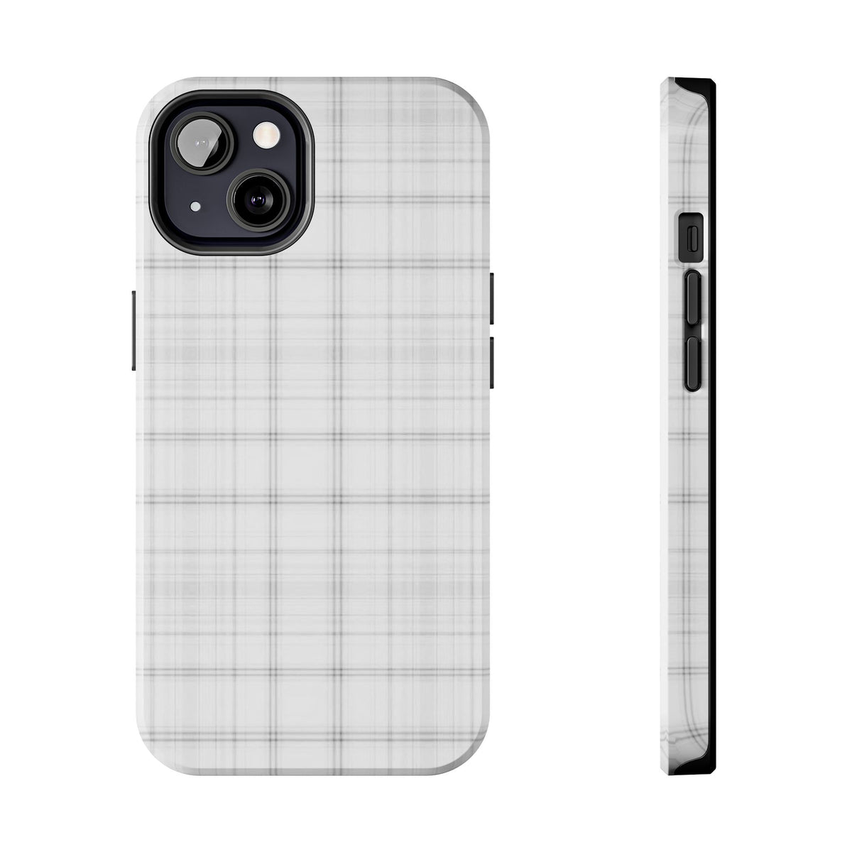 White Gingham Phone Case