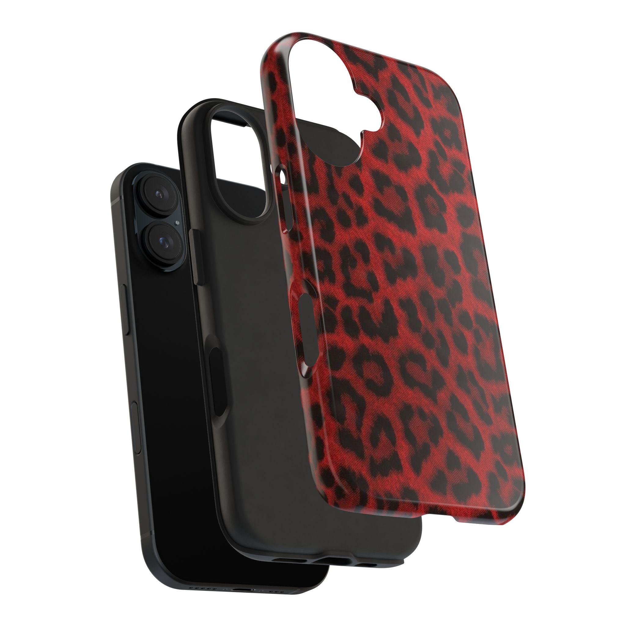 Red Cheetah Leopard Phone Case  - Tough Impact-Resistant Case