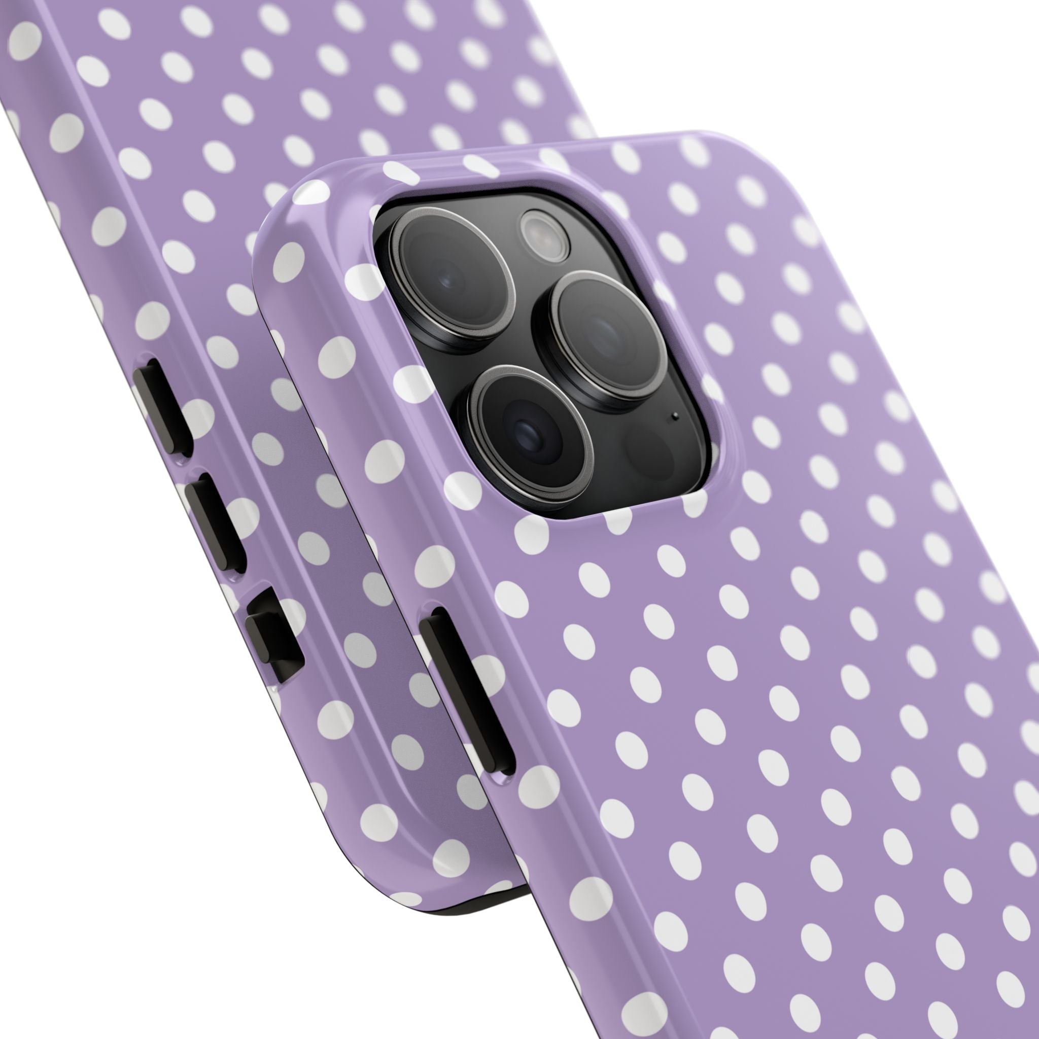 Purple Polka Dot Phone Case  - Tough Impact-Resistant Case