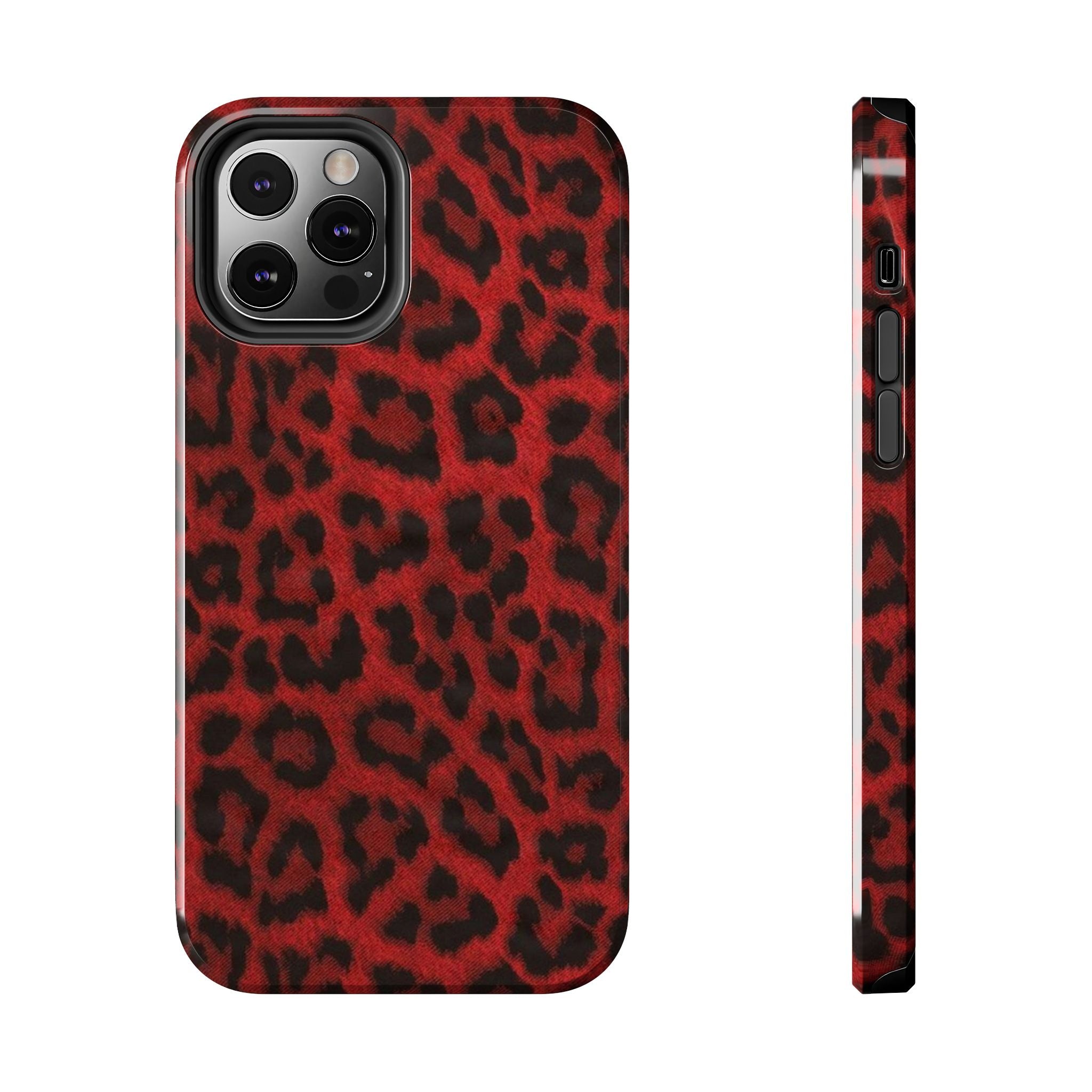 Red Cheetah Leopard Phone Case  - Tough Impact-Resistant Case