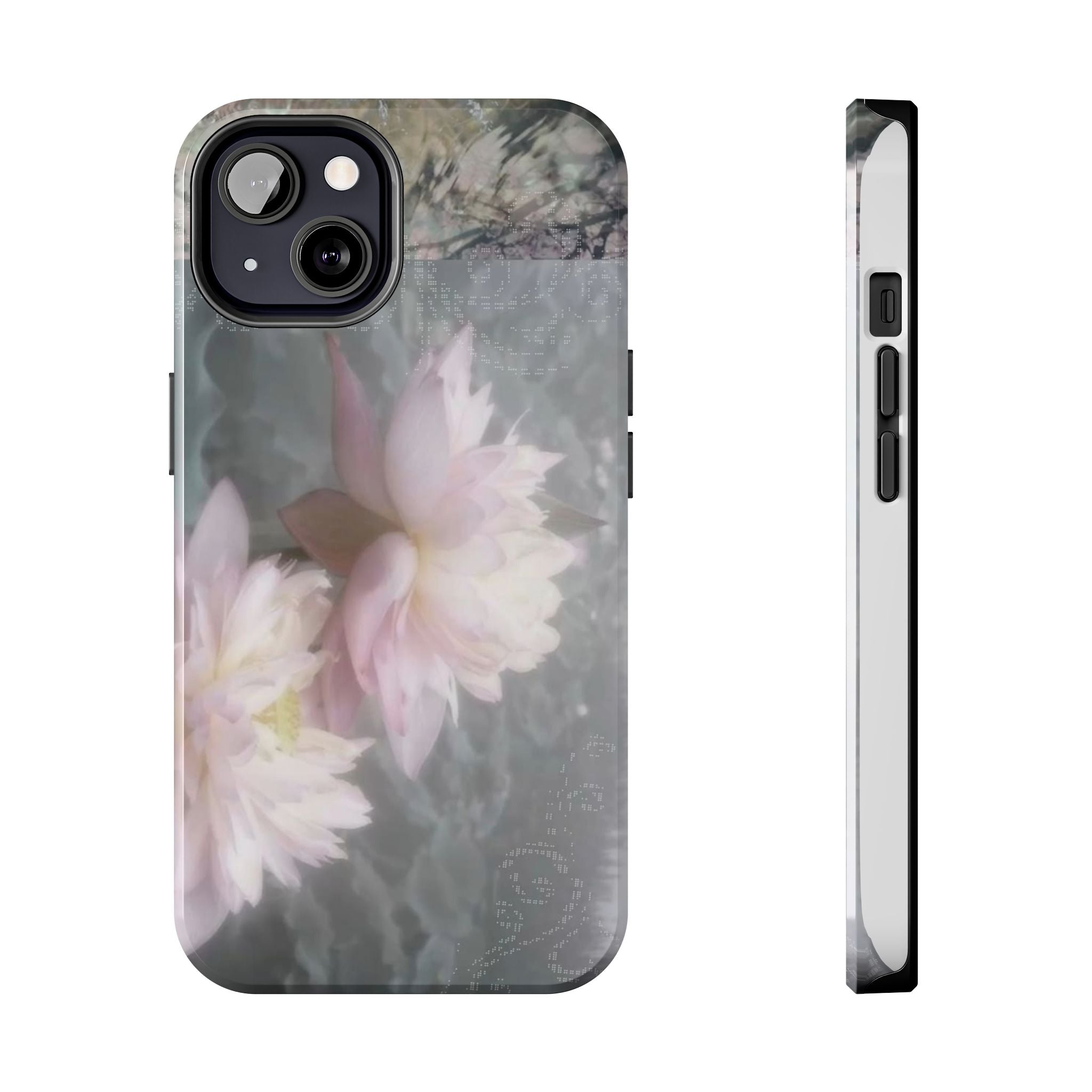 Lotus Flowers Cyber Whimsy Phone Case
