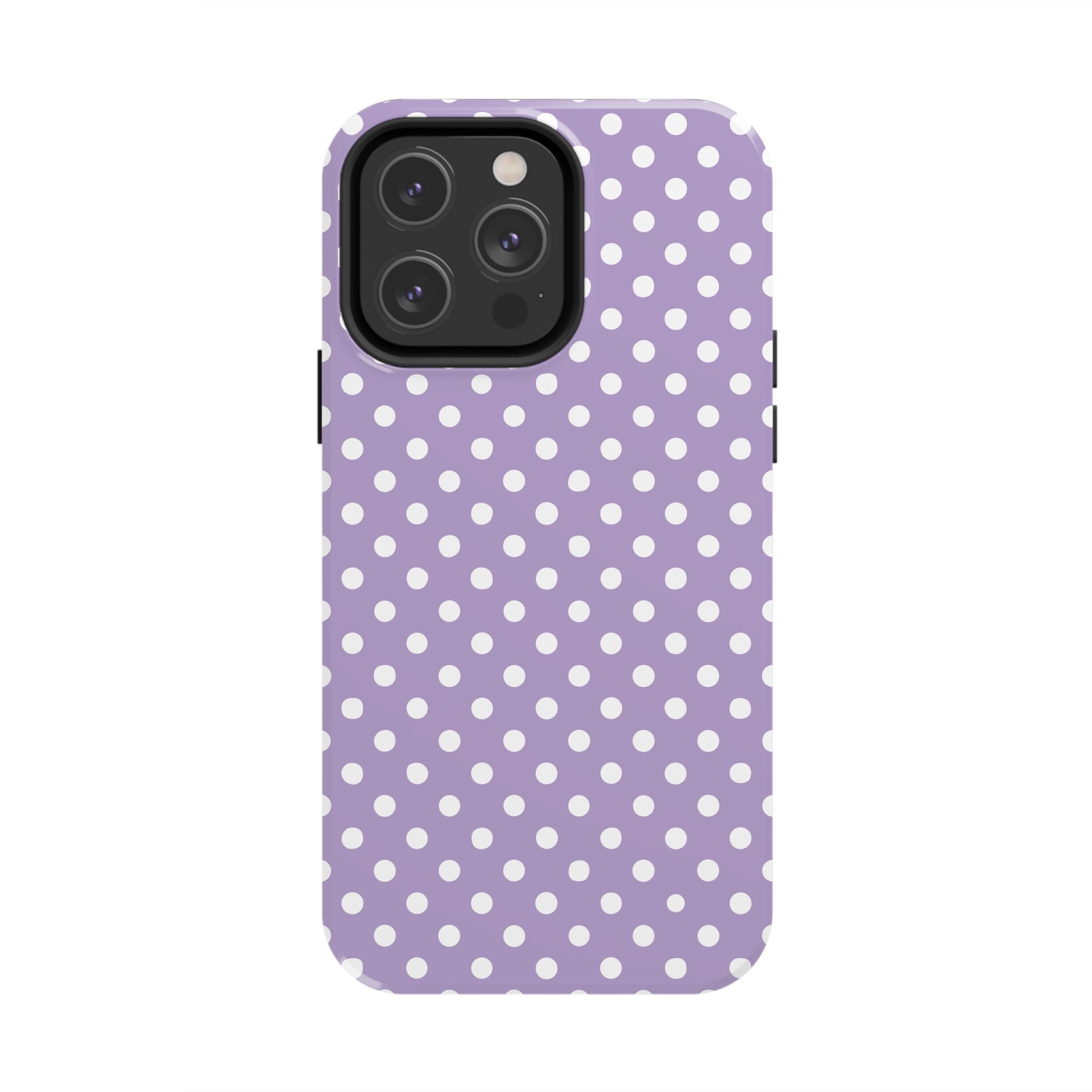 Purple Polka Dot Phone Case  - Tough Impact-Resistant Case