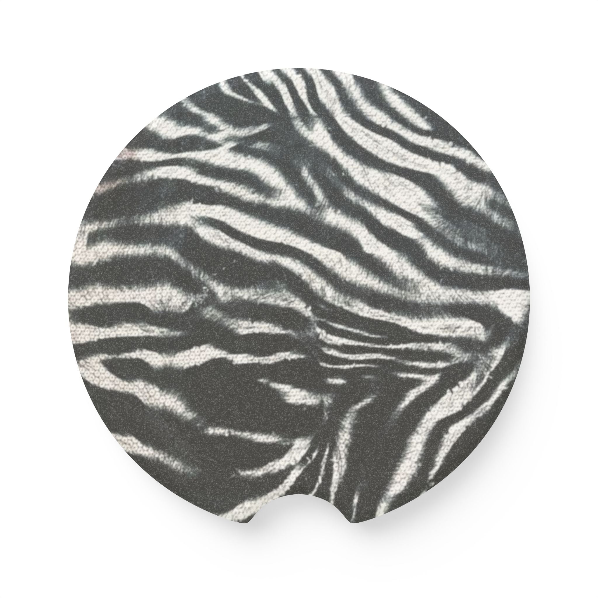 Zebra Car Cupholder Coaster - Made of Soapstone
