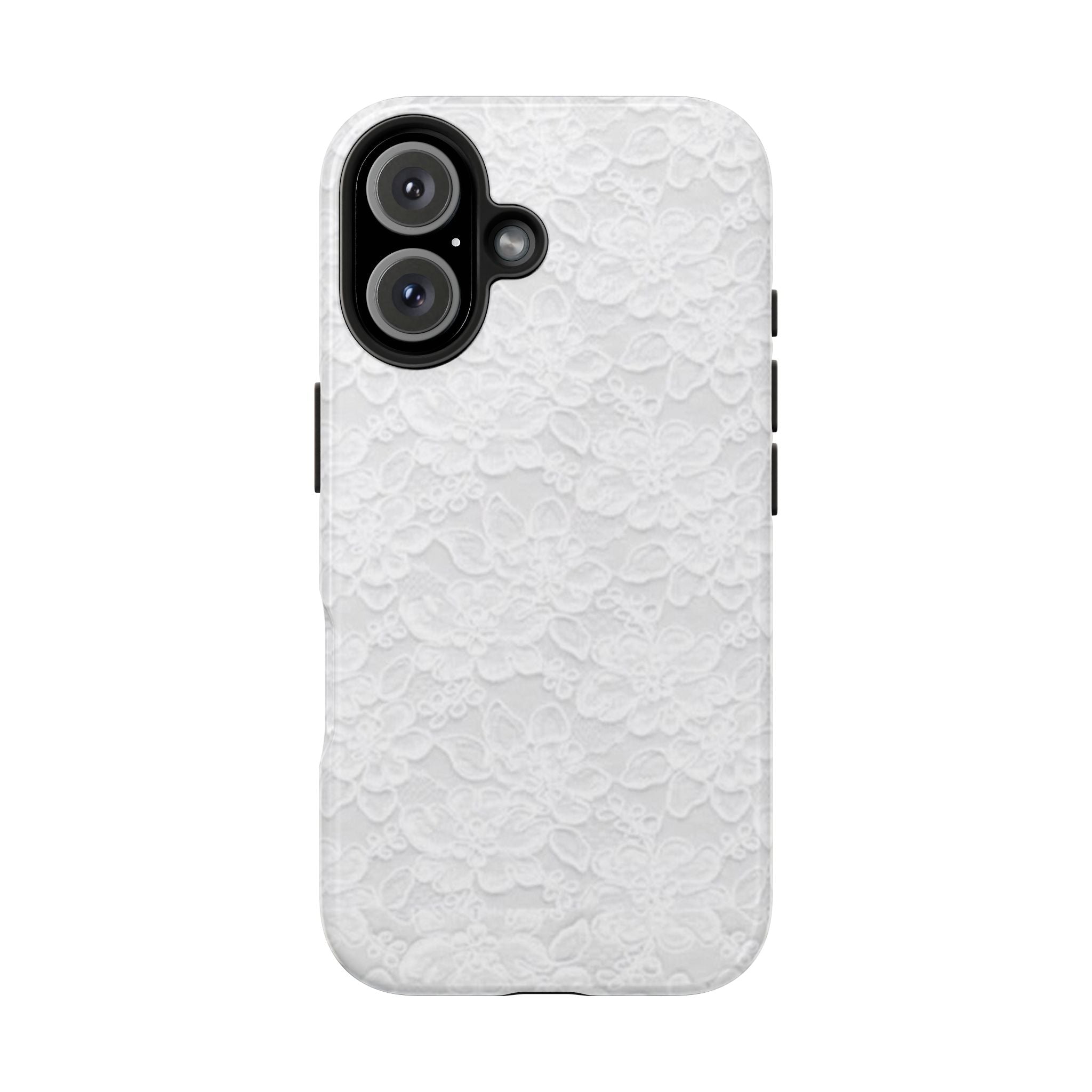 White Lace Coquette Phone Case